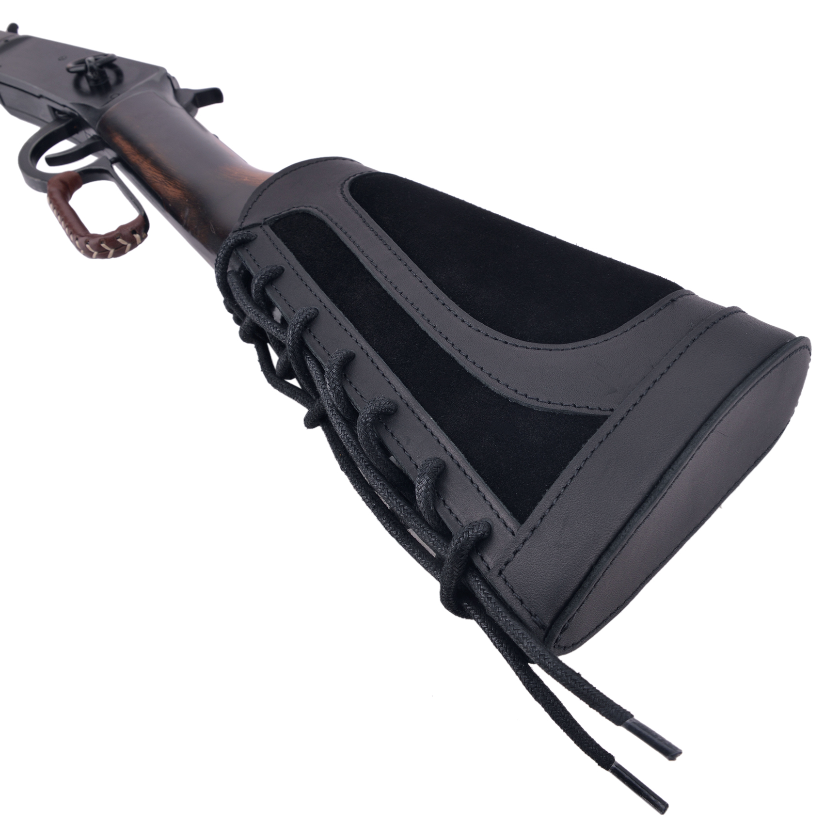 Ambidextrous Genuine Leather Recoil Pad Rifle Buttstock Hunting Cheek Rest Pad