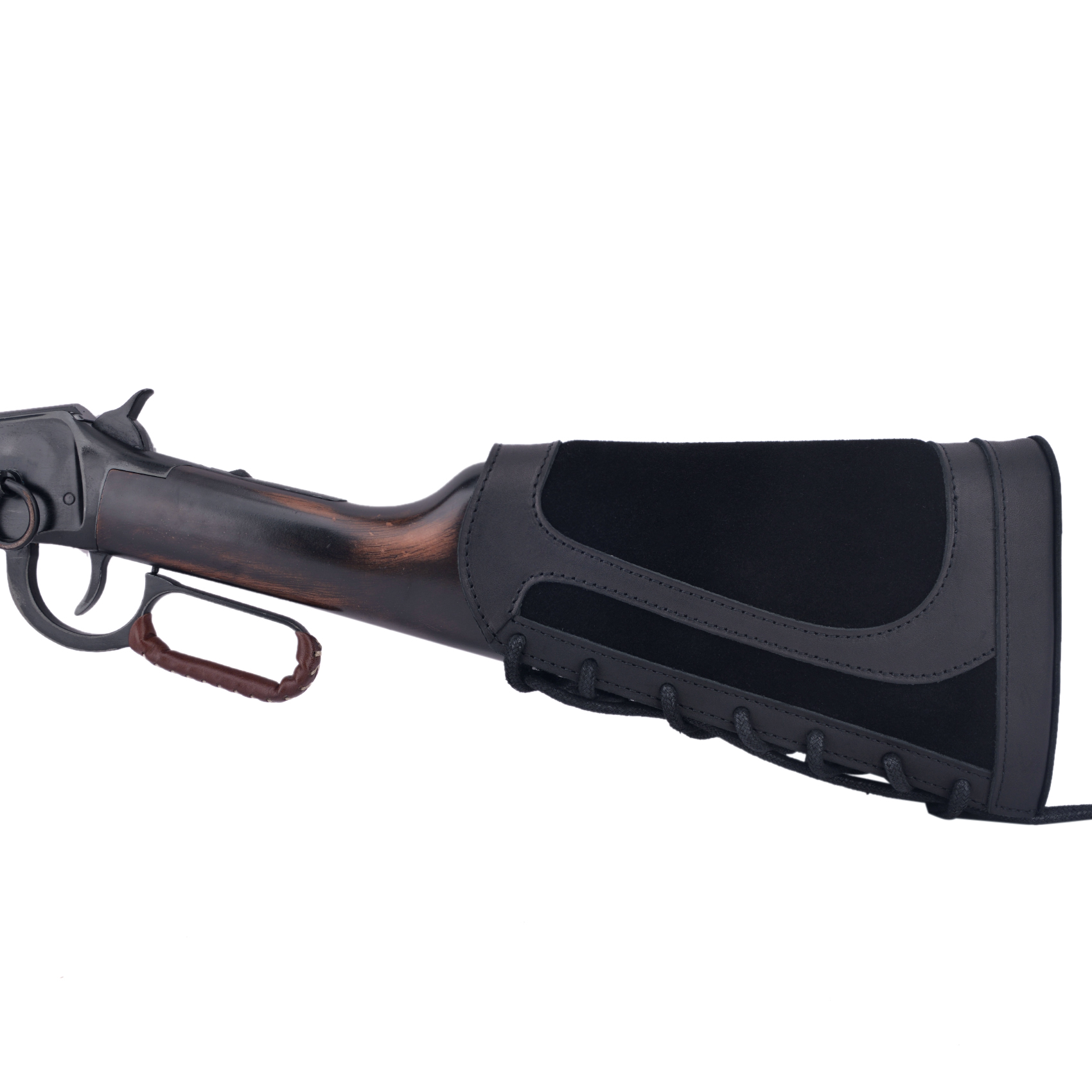 Ambidextrous Genuine Leather Recoil Pad Rifle Buttstock Hunting Cheek Rest Pad