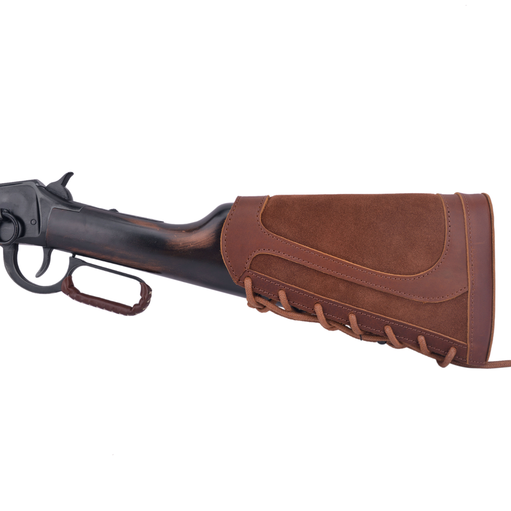 Ambidextrous Genuine Leather Recoil Pad Rifle Buttstock Hunting Cheek Rest Pad