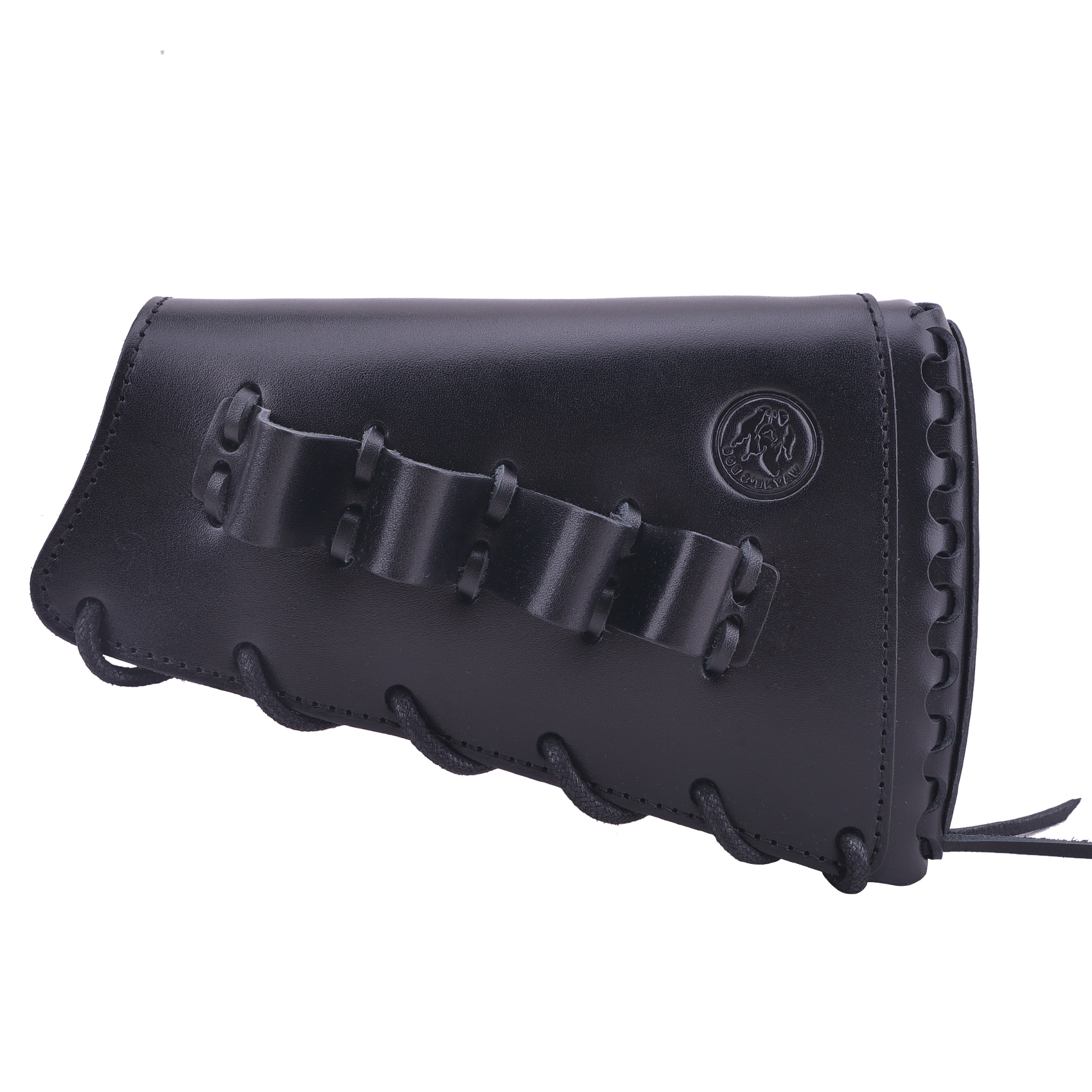 Full Grain Leather Gun Buttstock Rifle Cartridge Holsters .308 .30-06 410GA .357 .30-30 .22LR .22MAG .17hmr