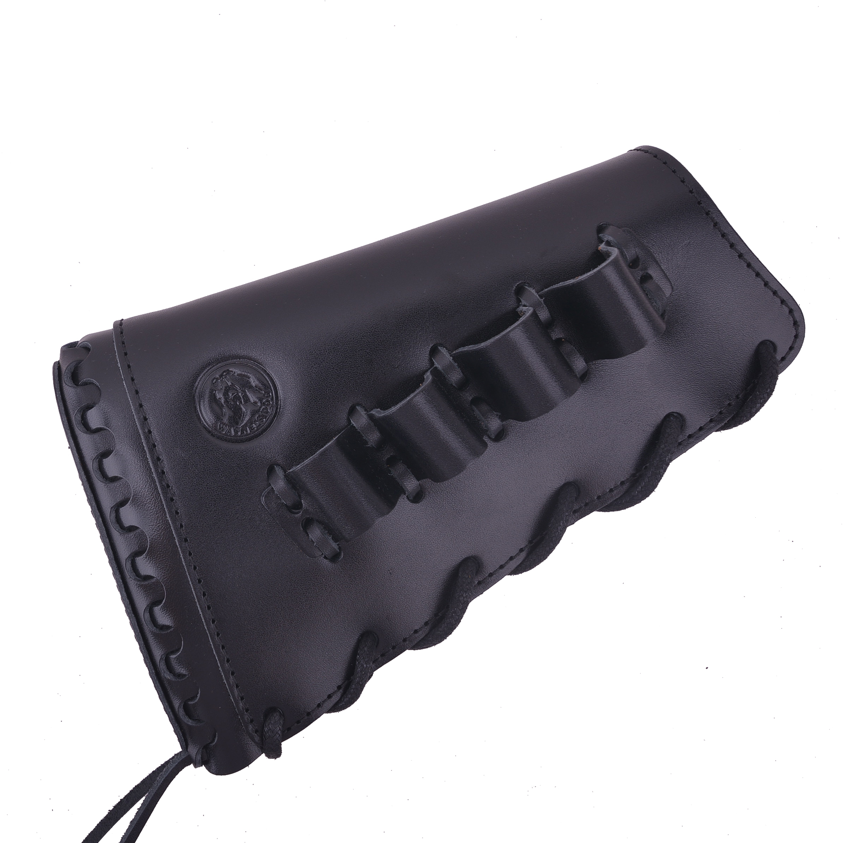 Full Grain Leather Gun Buttstock Rifle Cartridge Holsters .308 .30-06 410GA .357 .30-30 .22LR .22MAG .17hmr