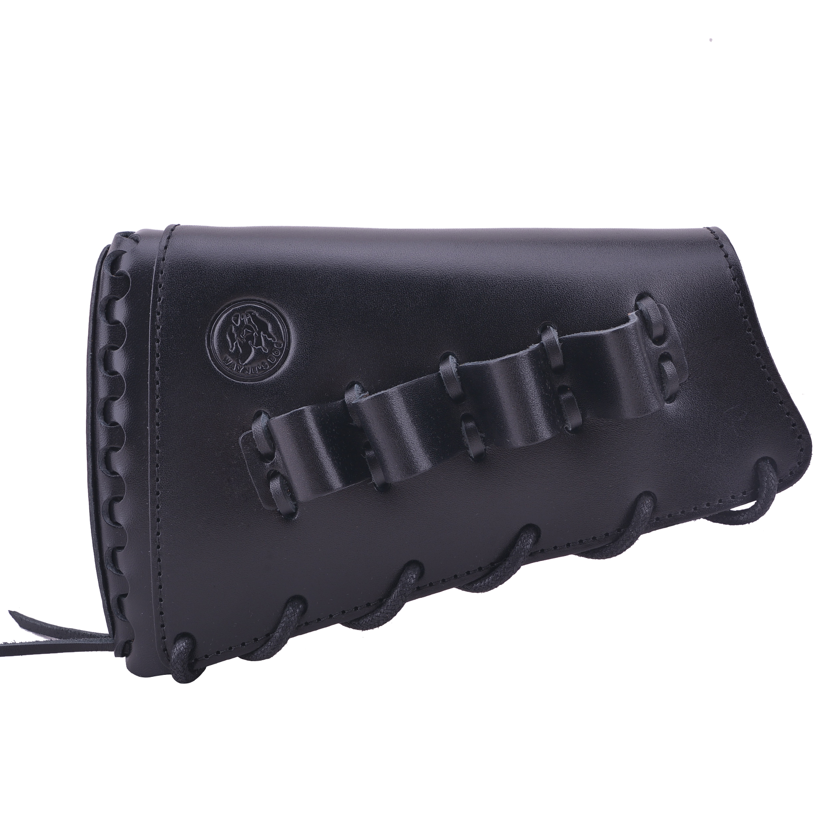 Full Grain Leather Gun Buttstock Rifle Cartridge Holsters .308 .30-06 410GA .357 .30-30 .22LR .22MAG .17hmr