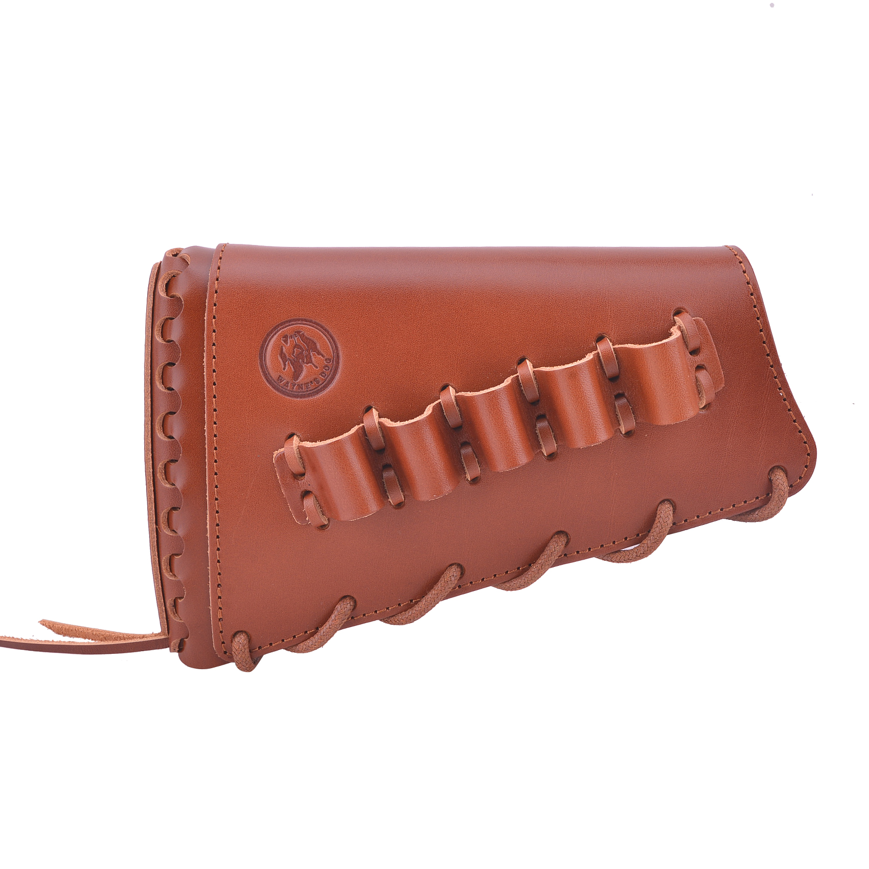 Full Grain Leather Gun Buttstock Rifle Cartridge Holsters .308 .30-06 410GA .357 .30-30 .22LR .22MAG .17hmr