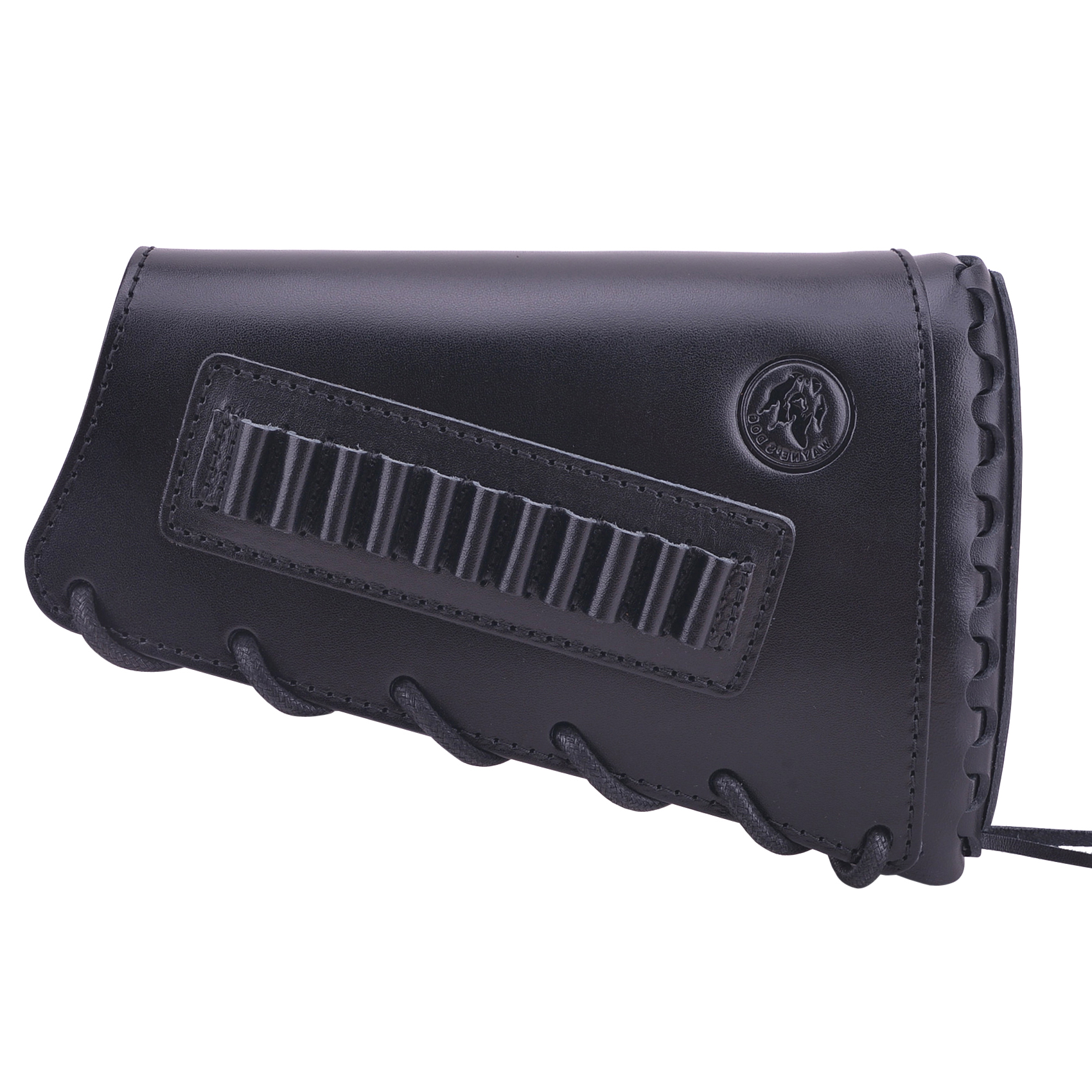 Full Grain Leather Gun Buttstock Rifle Cartridge Holsters .308 .30-06 410GA .357 .30-30 .22LR .22MAG .17hmr