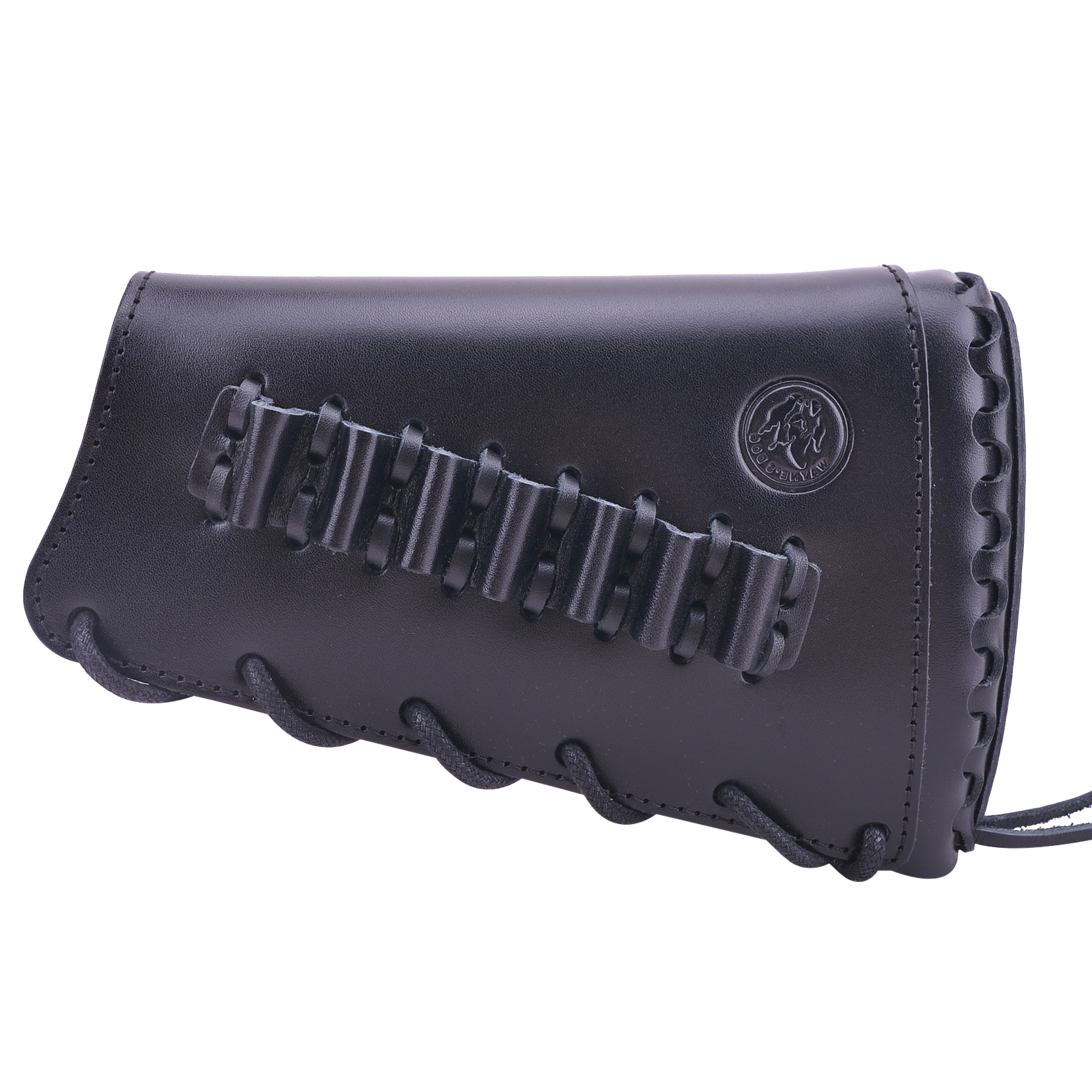 Full Grain Leather Gun Buttstock Rifle Cartridge Holsters .308 .30-06 410GA .357 .30-30 .22LR .22MAG .17hmr