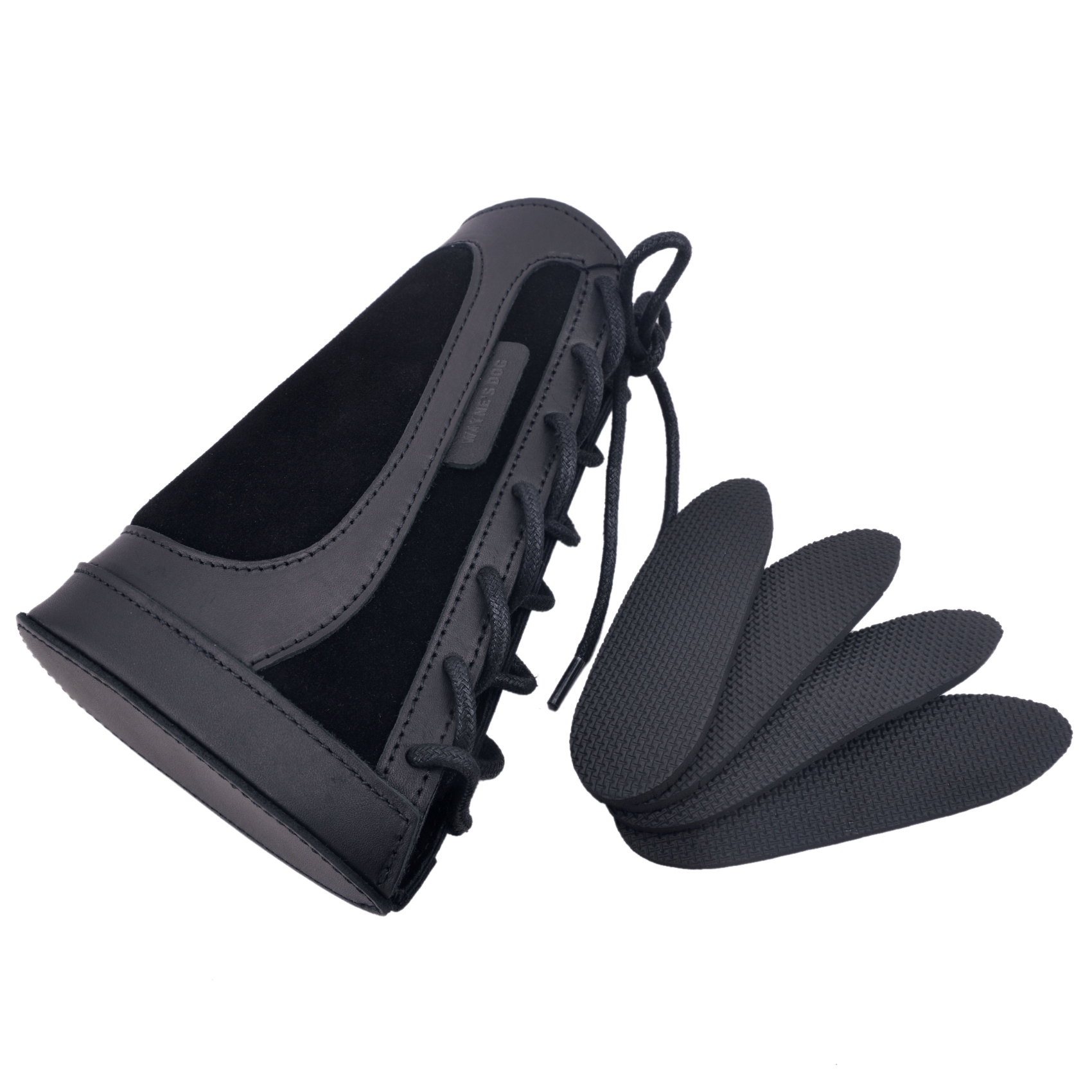 Ambidextrous Genuine Leather Recoil Pad Rifle Buttstock Hunting Cheek Rest Pad