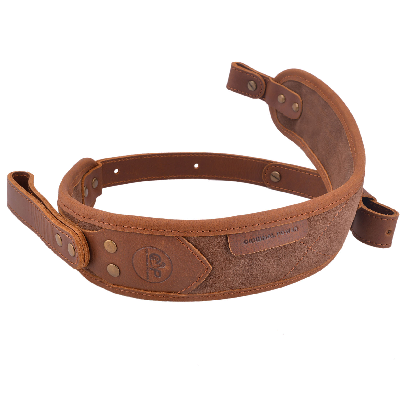 Cowhide Suede Leather Rifle Sling Shotgun Shoulder Strap Hunting Accessory