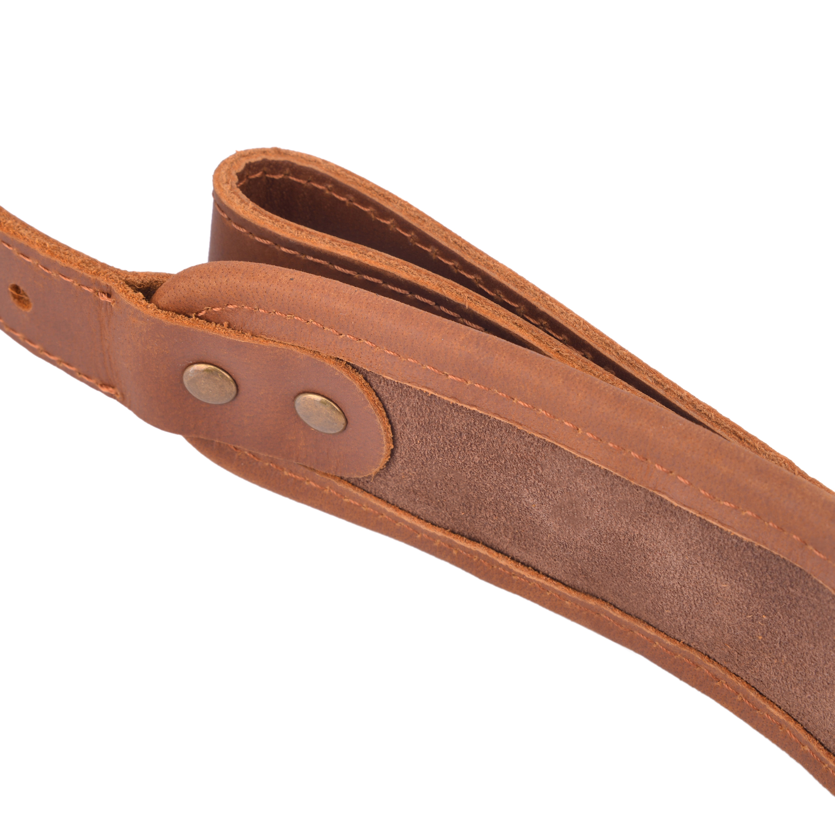 Cowhide Suede Leather Rifle Sling Shotgun Shoulder Strap Hunting Accessory