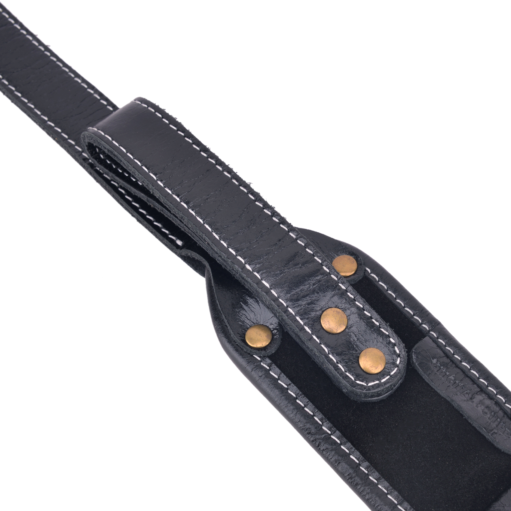 Classic Leather Rifle Sling Gun Carry Straps Cartridge Shell Holder With Swivels