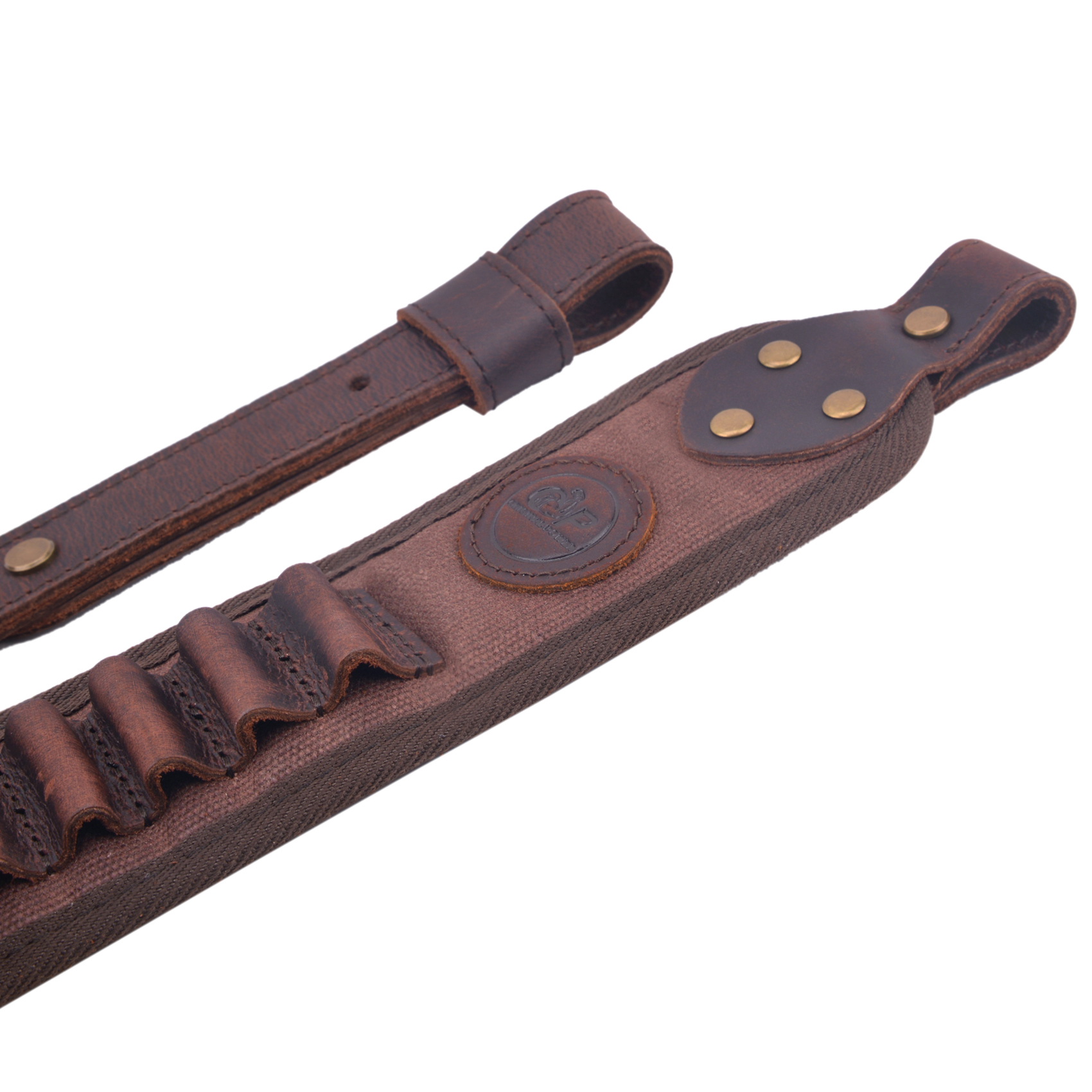 Set Of Retro Gun Buttstsock with Gun Shell Slot Sling.308 .22LR .30/30 12GA .357