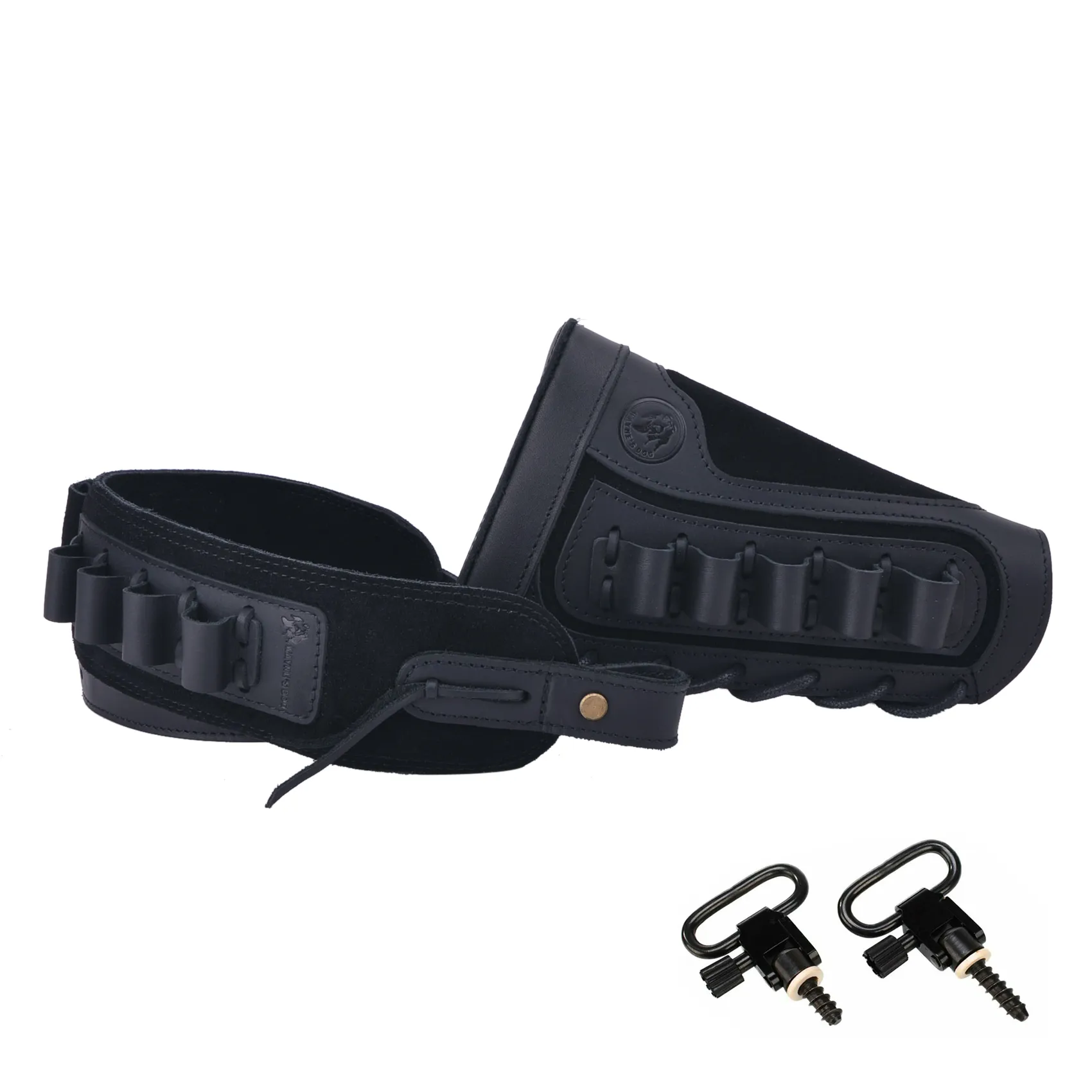 1 Set Of Leather Rifle& Shotgun Buttstock with Gun Sling .45/70 .308 .30/30 12GA .270 .357 .22LR 16GA 20GA