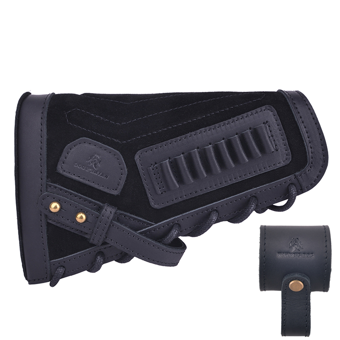 Leather Rifle No Drill Buttstock with Sling Barrel Mount .308 .30-06 .357 .22LR .30-30