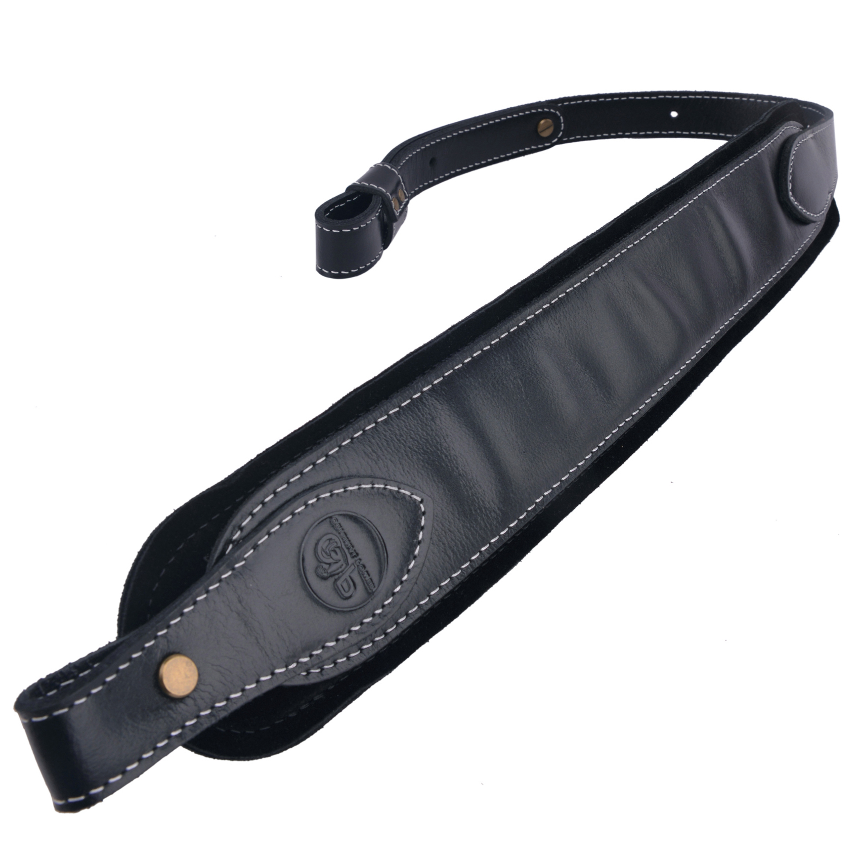 Buffalo Hide Leather Rifle Sling Shotgun Shoulder Strap 1Wide With Swivels .308 .30-30 .22LR 12GA