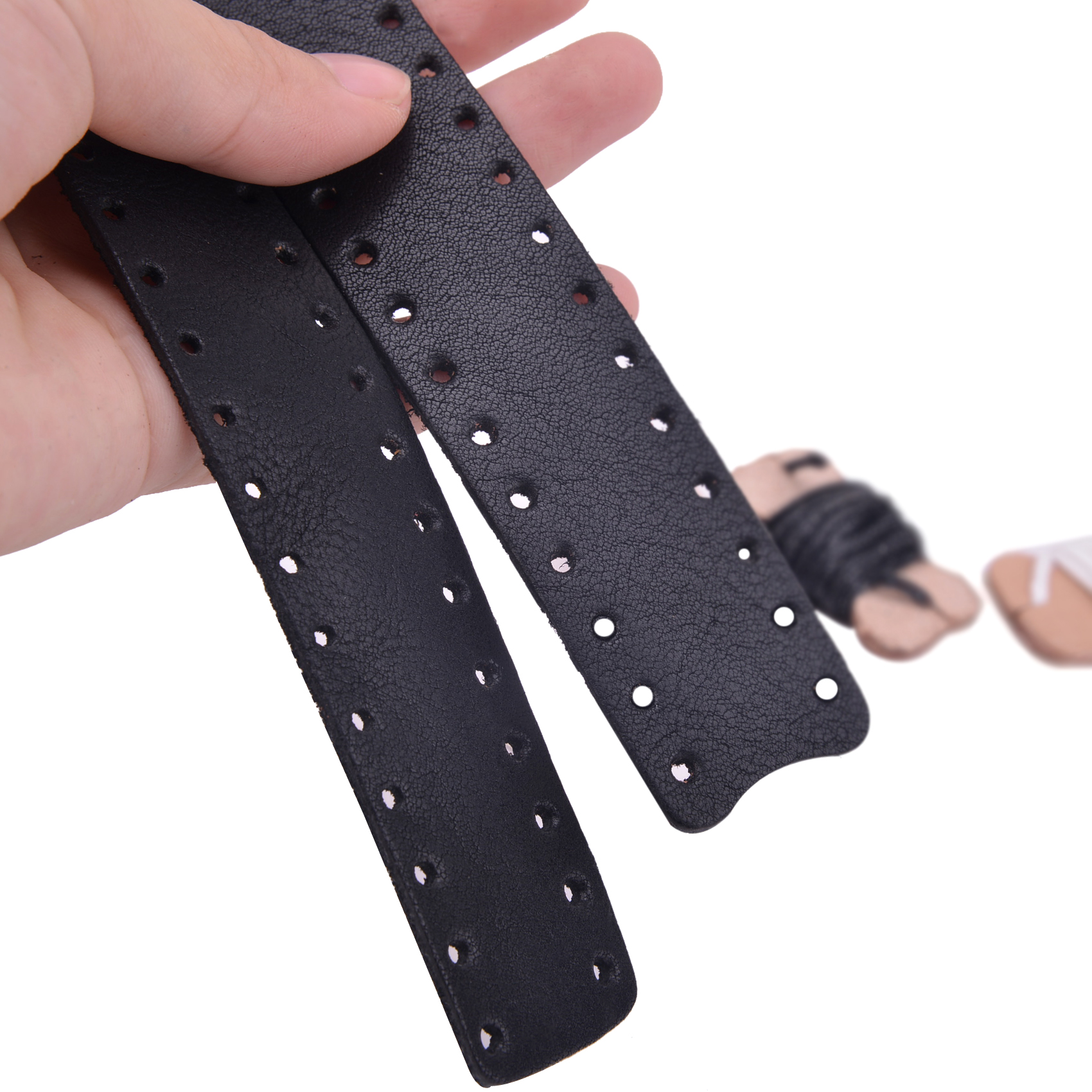 Leather Lever Wrap Kit Gun Protector Wrap For Lever Action Rifle Shotgun Hunting