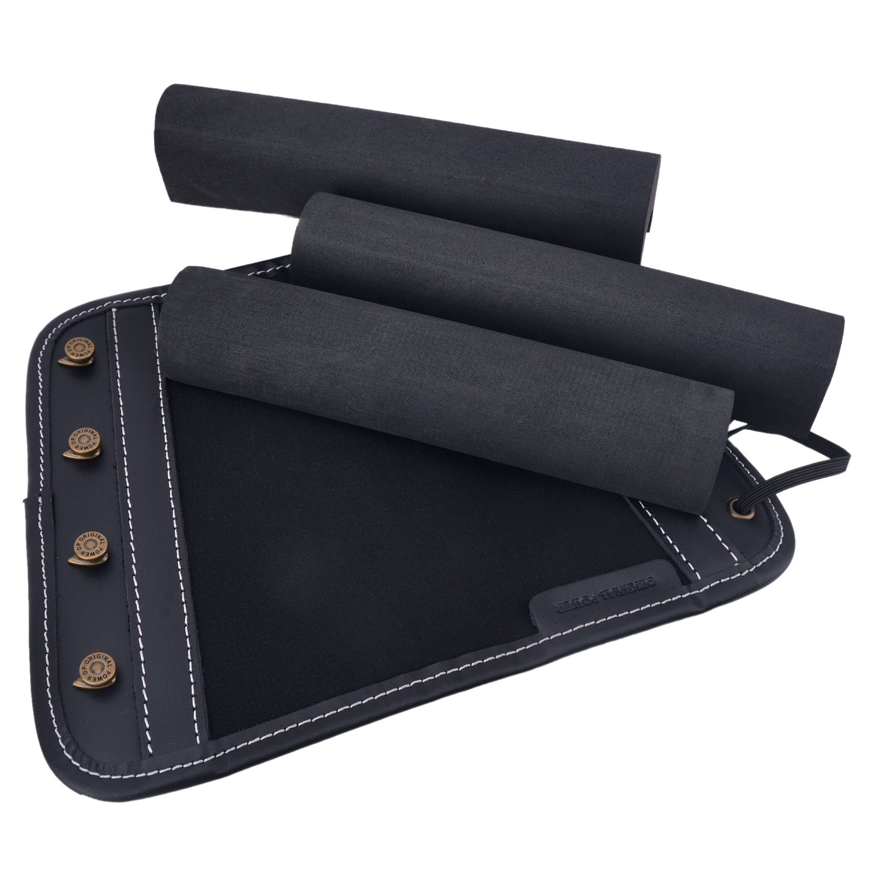 WAYNE'S DOG Leather Rifle Gun Buttstock Cover, Non-Slip Cheek Rest Pad 