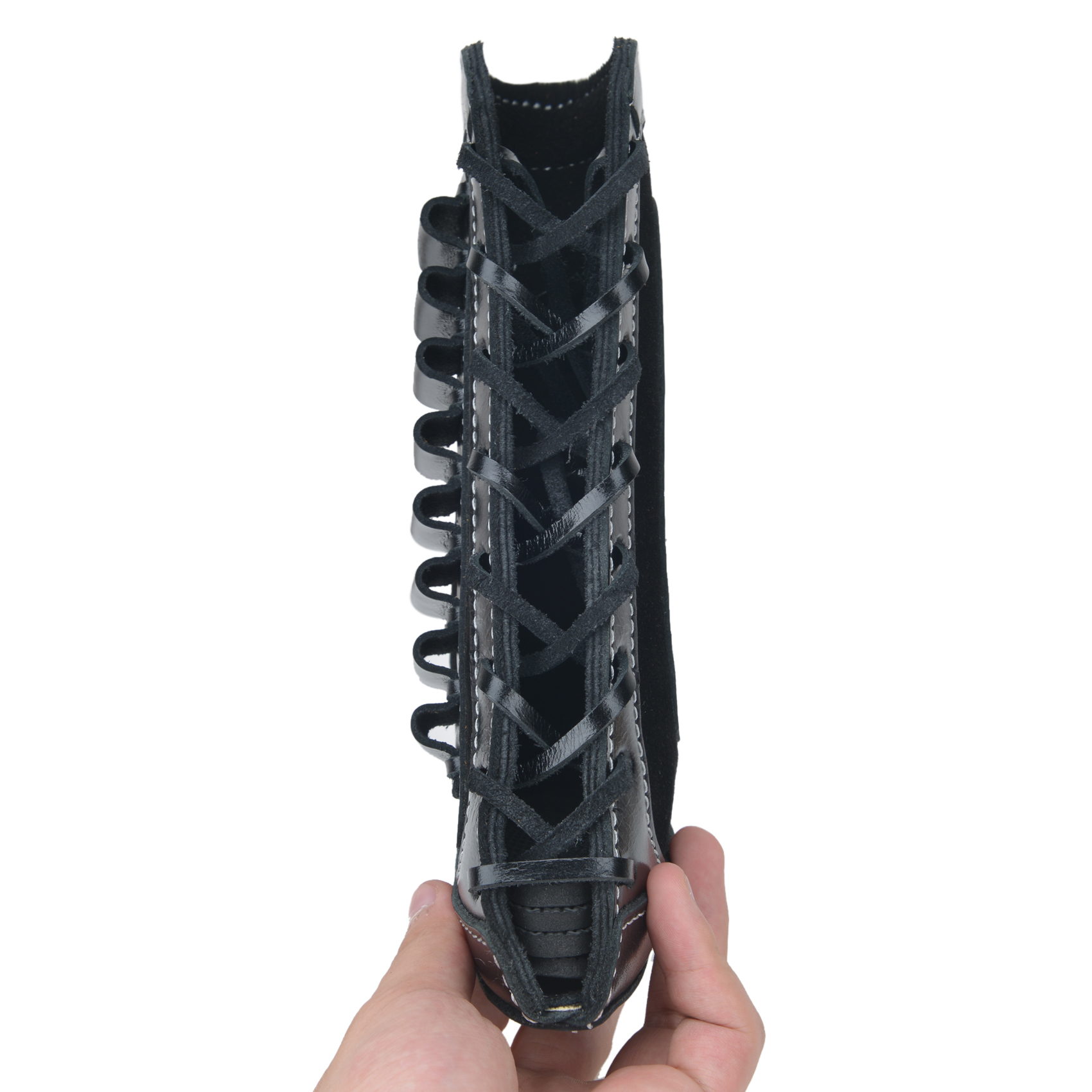 Leather Rifle Buttstock Shell Holder Recoil Pad For .308 .357 .22LR  12GA Butt Protectors