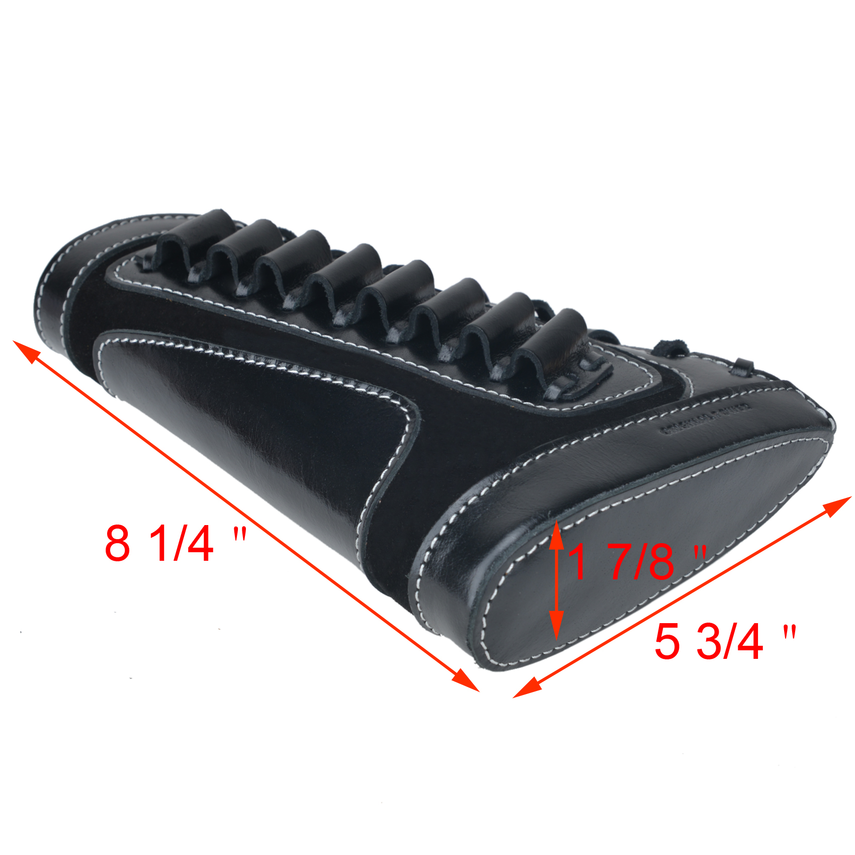 Leather Rifle Buttstock Shell Holder Recoil Pad For .308 .357 .22LR  12GA Butt Protectors