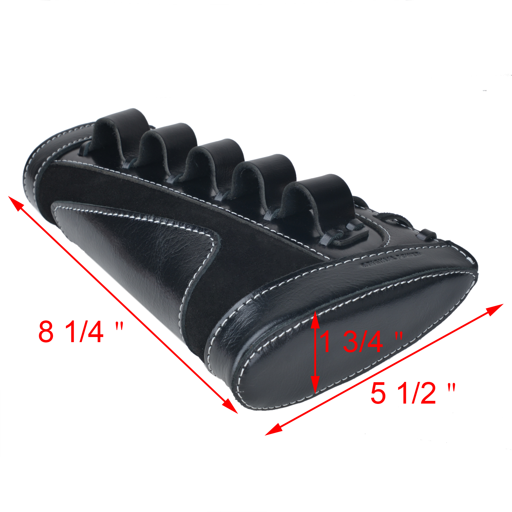 Leather Rifle Buttstock Shell Holder Recoil Pad For .308 .357 .22LR  12GA Butt Protectors