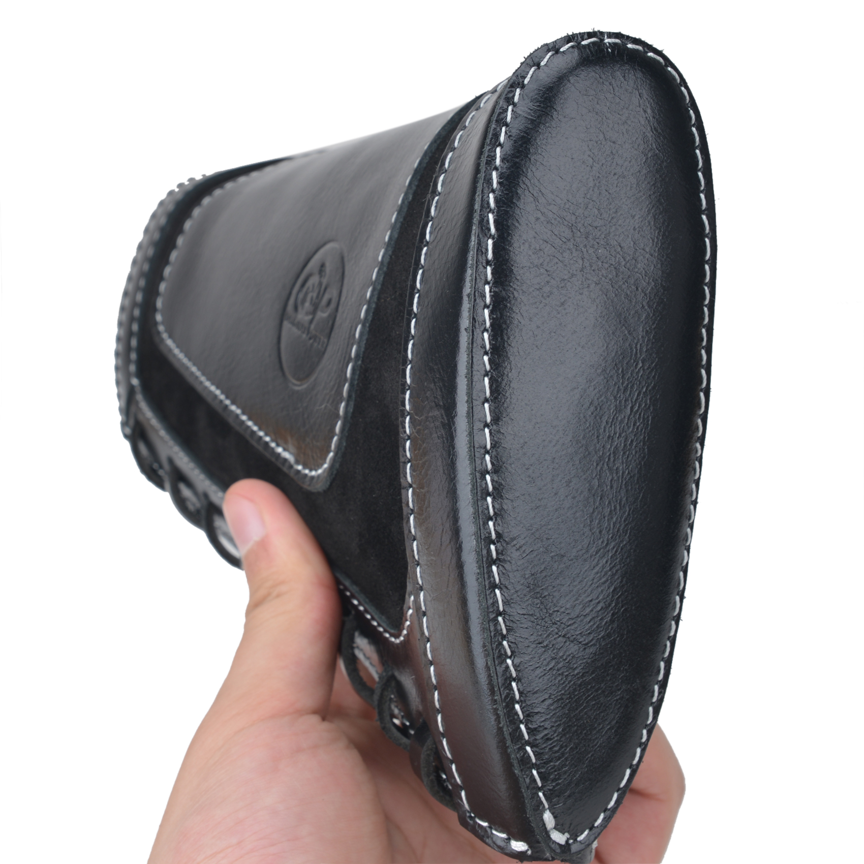Leather Rifle Buttstock Shell Holder Recoil Pad For .308 .357 .22LR  12GA Butt Protectors