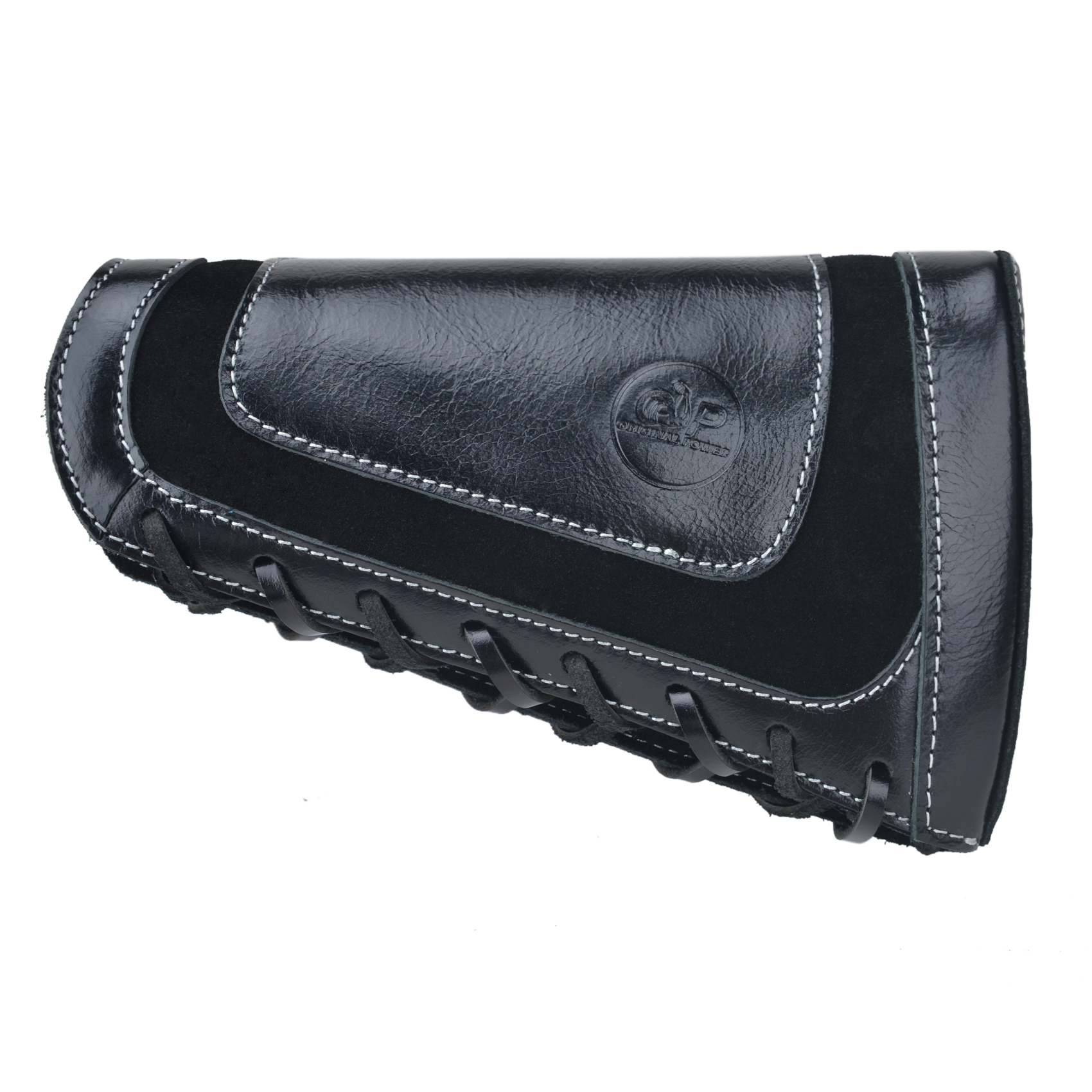Leather Rifle Buttstock Shell Holder Recoil Pad For .308 .357 .22LR  12GA Butt Protectors
