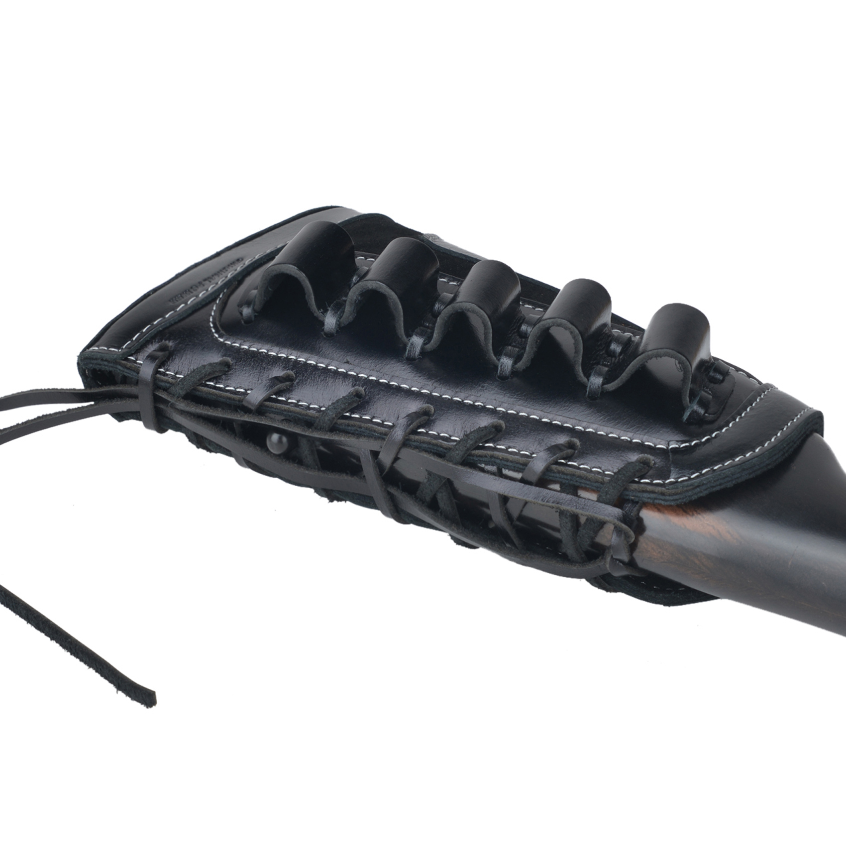 Leather Rifle Buttstock Shell Holder Recoil Pad For .308 .357 .22LR  12GA Butt Protectors