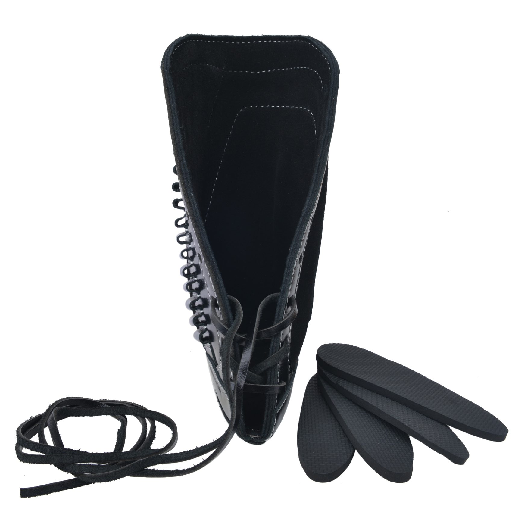 Leather Rifle Buttstock With Gun Sling Shell Holder For .22LR .22MAG .17 hmr