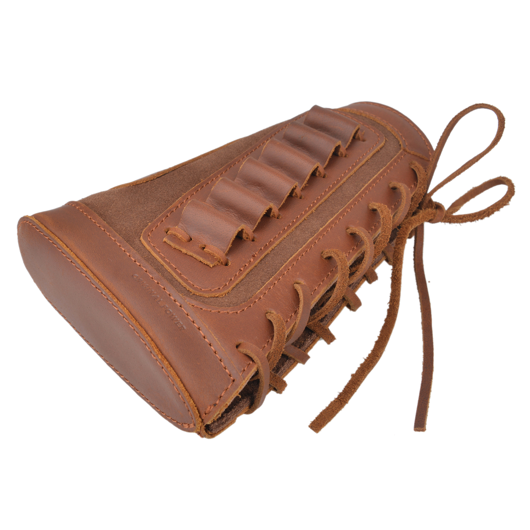 Leather Rifle Buttstock Shell Holder Recoil Pad For .308 .357 .22LR  12GA Butt Protectors