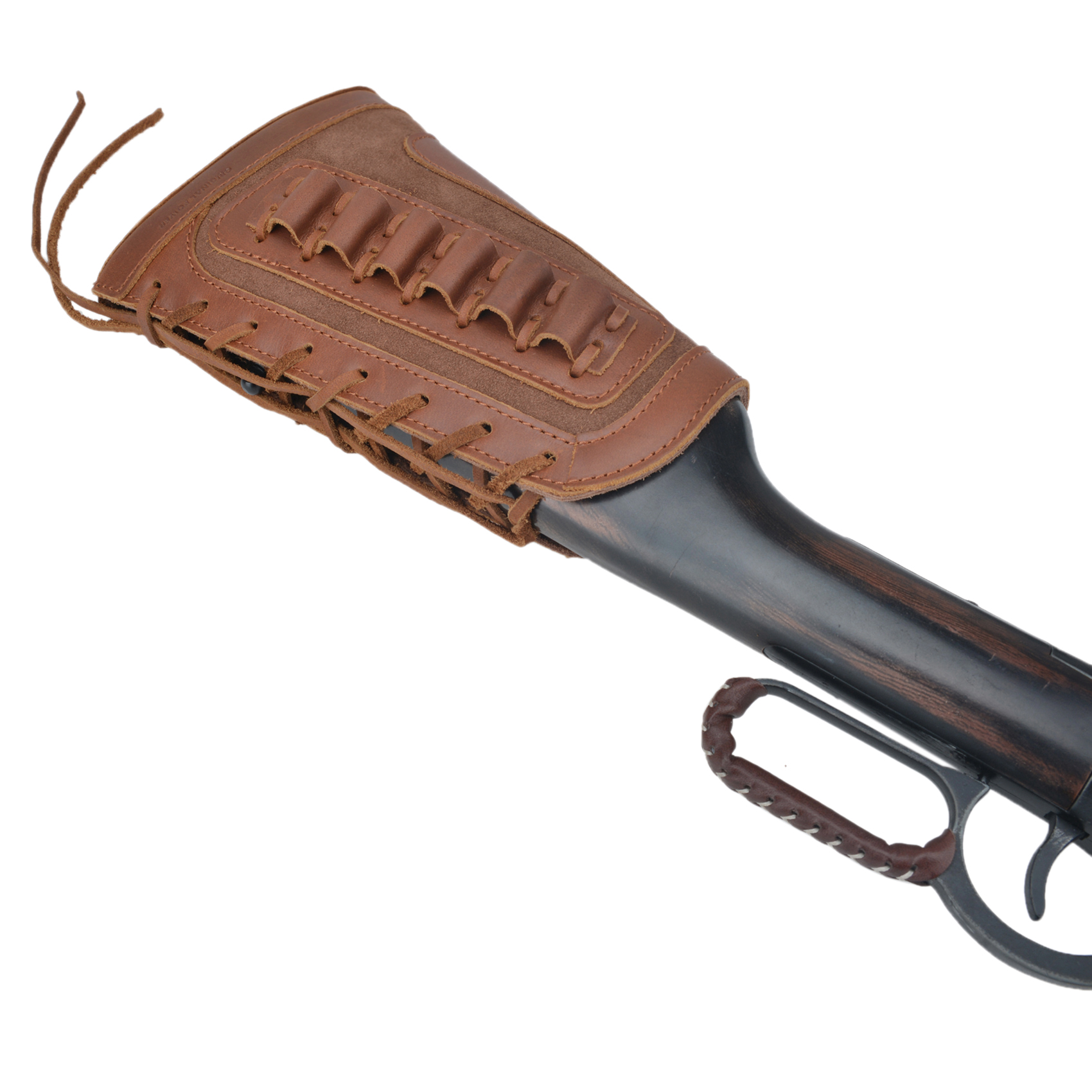 Leather Rifle Buttstock Shell Holder Recoil Pad For .308 .357 .22LR  12GA Butt Protectors