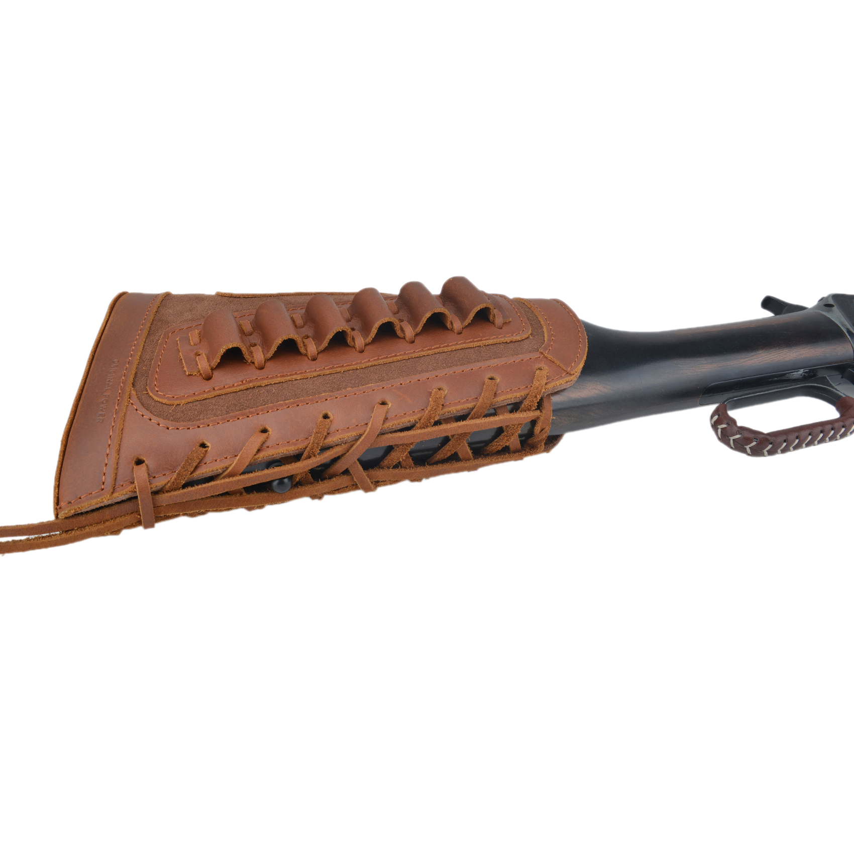 Leather Rifle Buttstock Shell Holder Recoil Pad For .308 .357 .22LR  12GA Butt Protectors