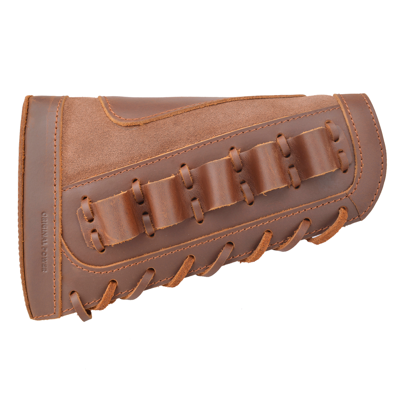 Leather Rifle Buttstock Shell Holder Recoil Pad For .308 .357 .22LR  12GA Butt Protectors
