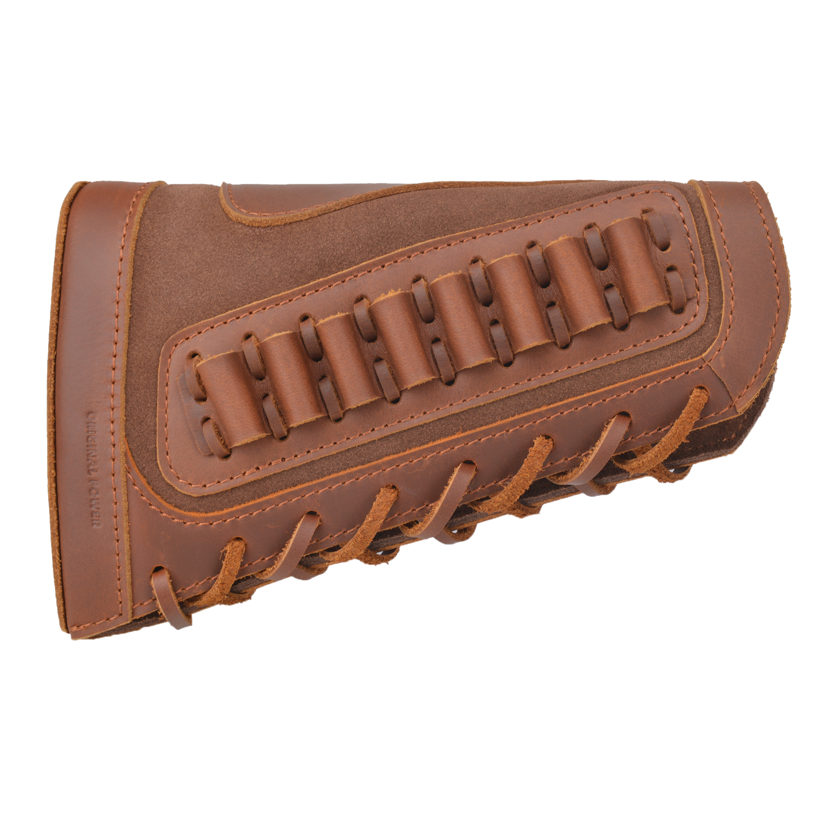 Leather Rifle Buttstock Shell Holder Recoil Pad For .308 .357 .22LR  12GA Butt Protectors