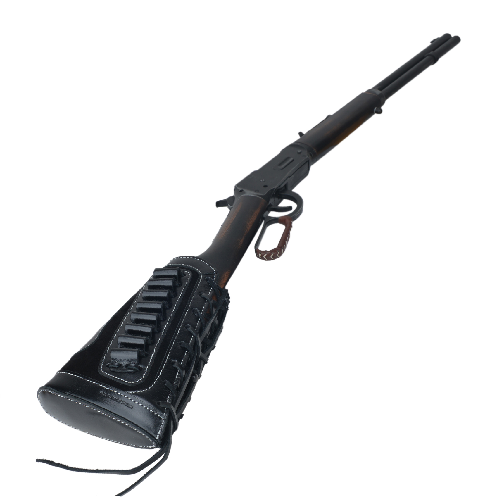 Leather Rifle Buttstock Shell Holder Recoil Pad For .308 .357 .22LR  12GA Butt Protectors