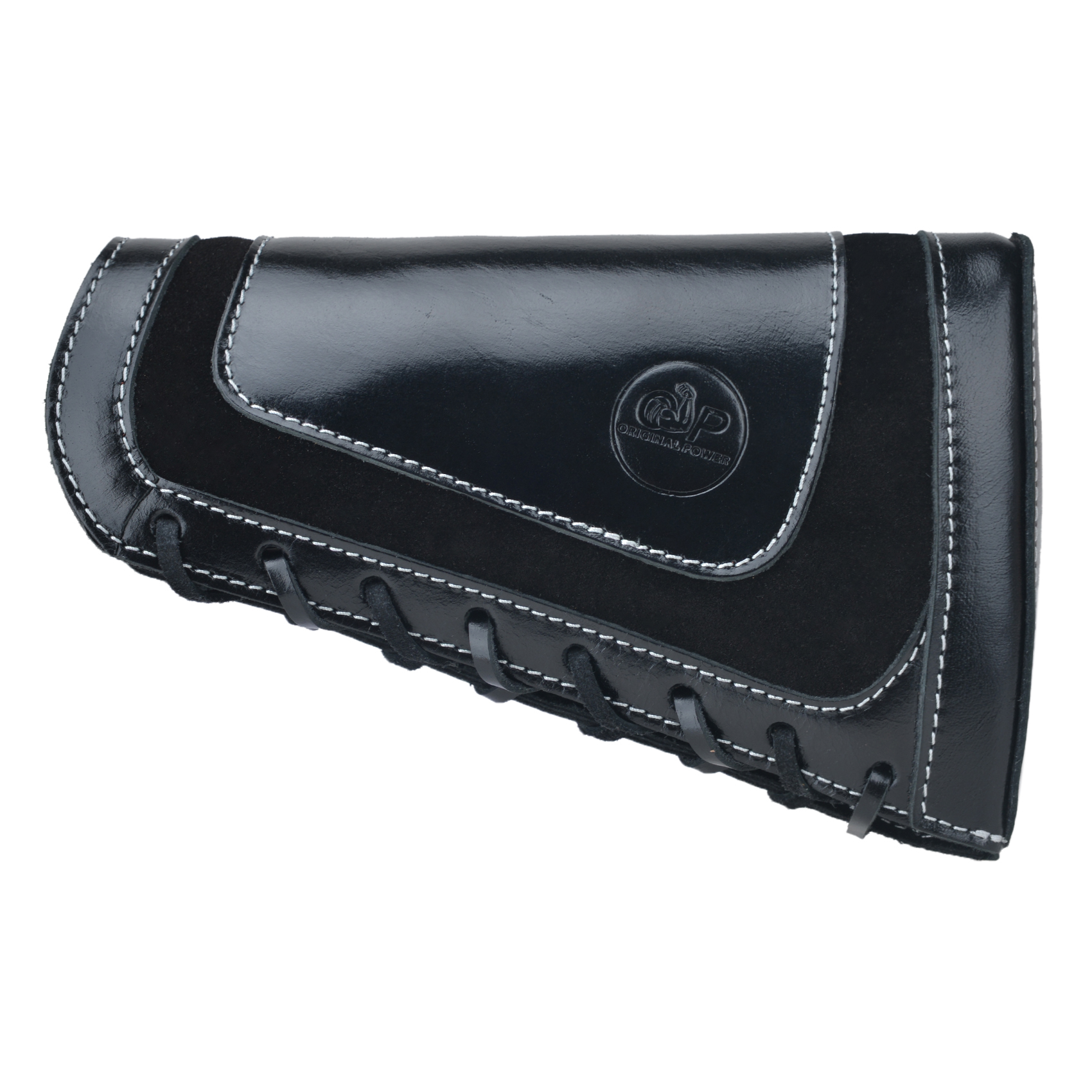 Leather Rifle Buttstock Shell Holder Recoil Pad For .308 .357 .22LR  12GA Butt Protectors