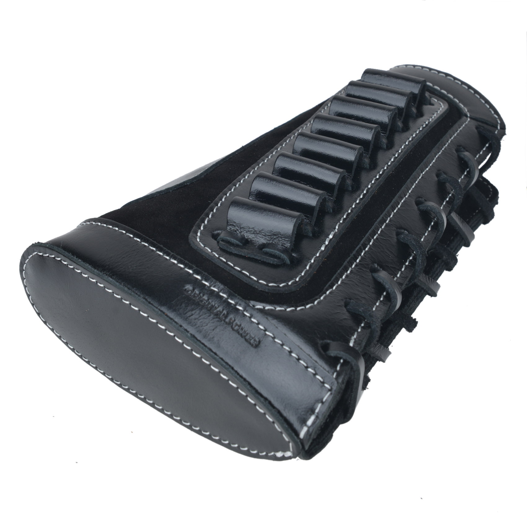 Leather Rifle Buttstock Shell Holder Recoil Pad For .308 .357 .22LR  12GA Butt Protectors