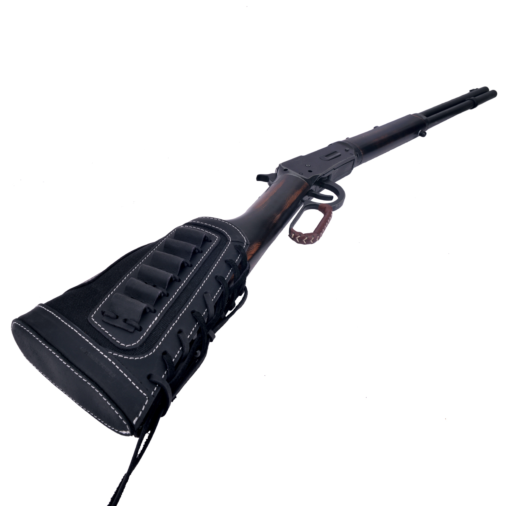 Leather Rifle Buttstock Shotgun Shell Holder Cover .357 .45-70.30-30 .308 .22MAG 12GA