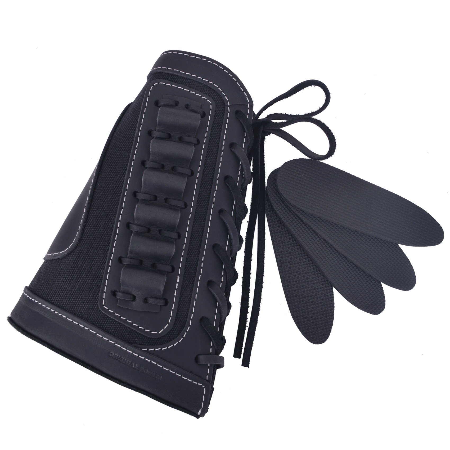 Leather Rifle Buttstock Shotgun Shell Holder Cover .357 .45-70.30-30 .308 .22MAG 12GA