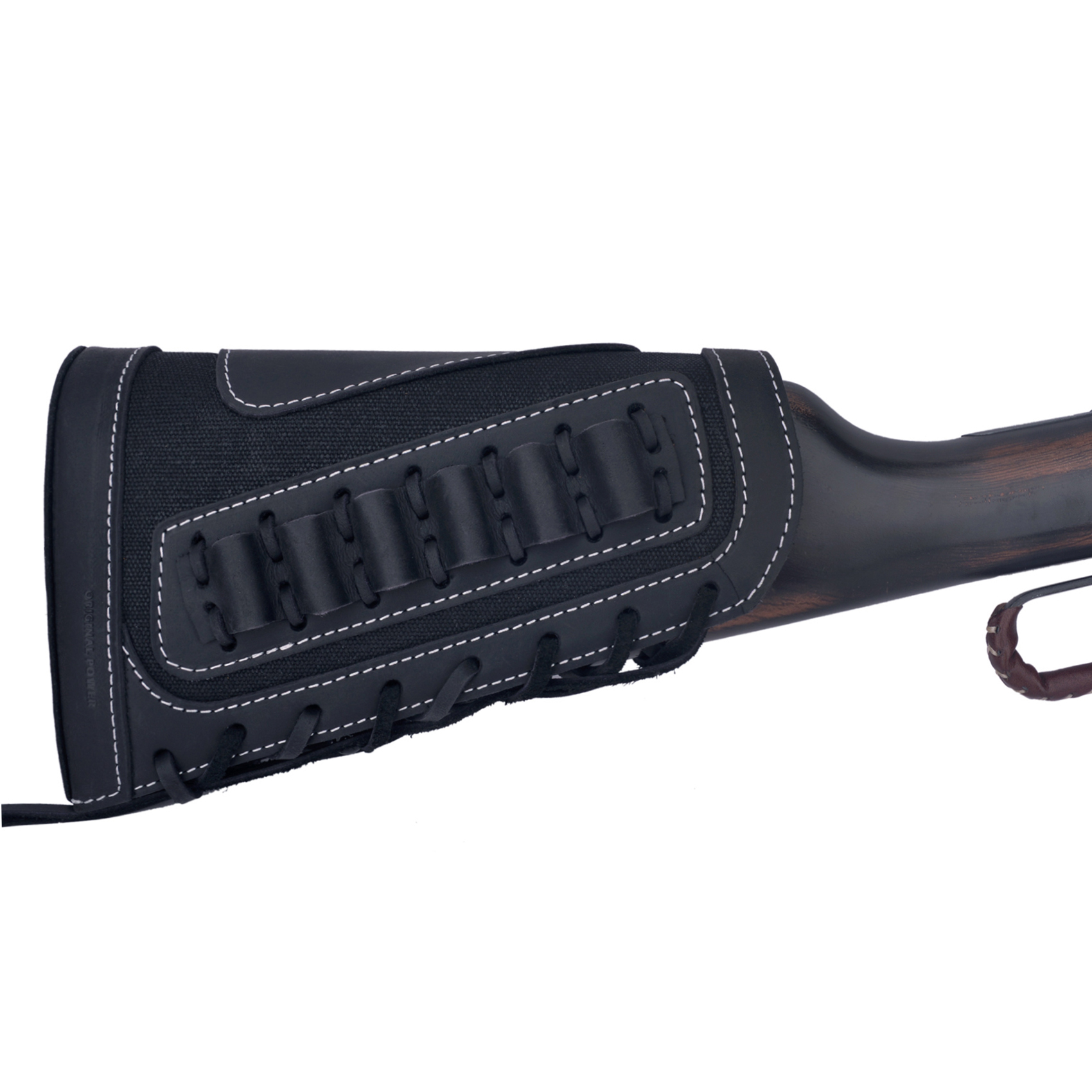 Leather Rifle Buttstock Shotgun Shell Holder Cover .357 .45-70.30-30 .308 .22MAG 12GA