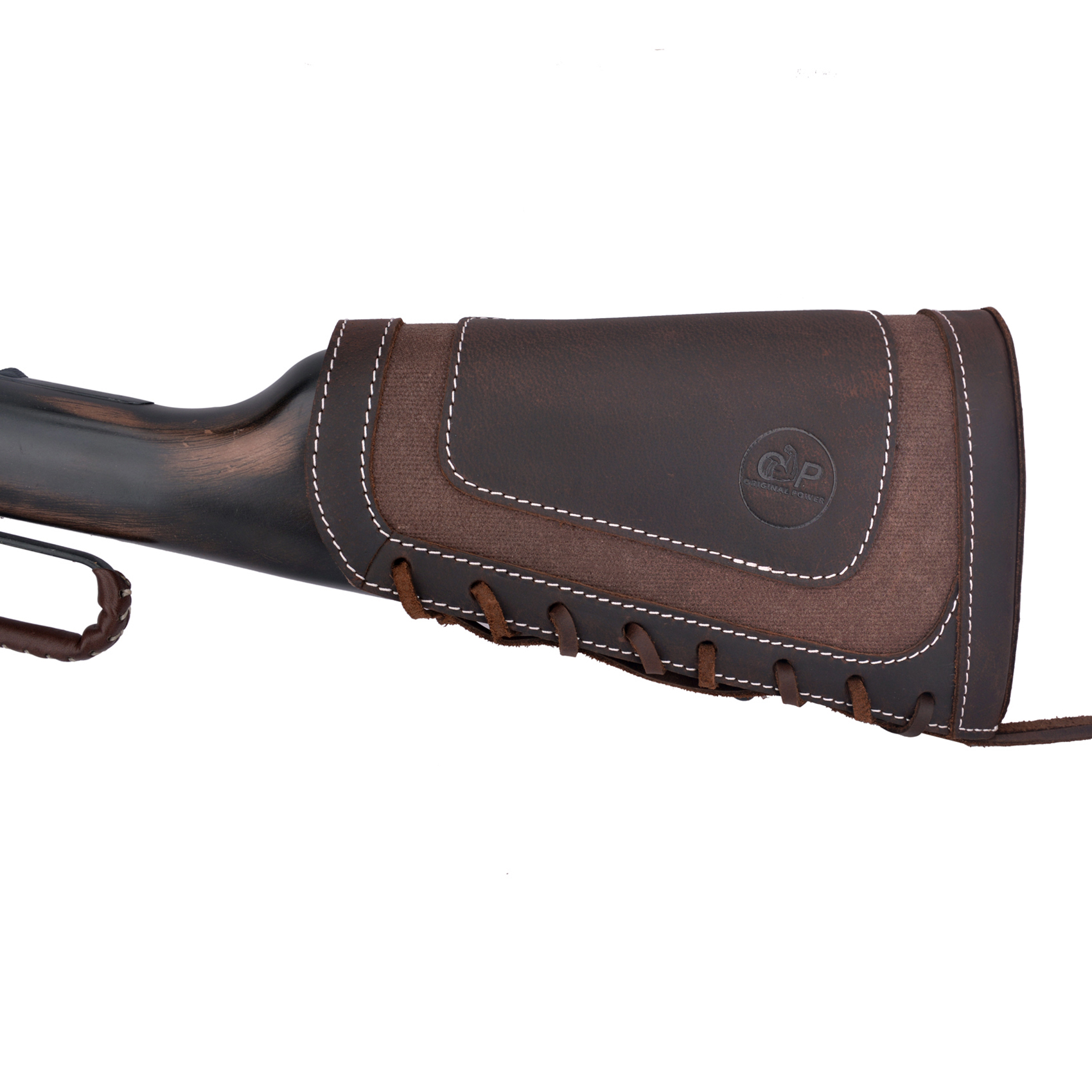 Leather Rifle Buttstock Shotgun Shell Holder Cover .357 .45-70.30-30 .308 .22MAG 12GA