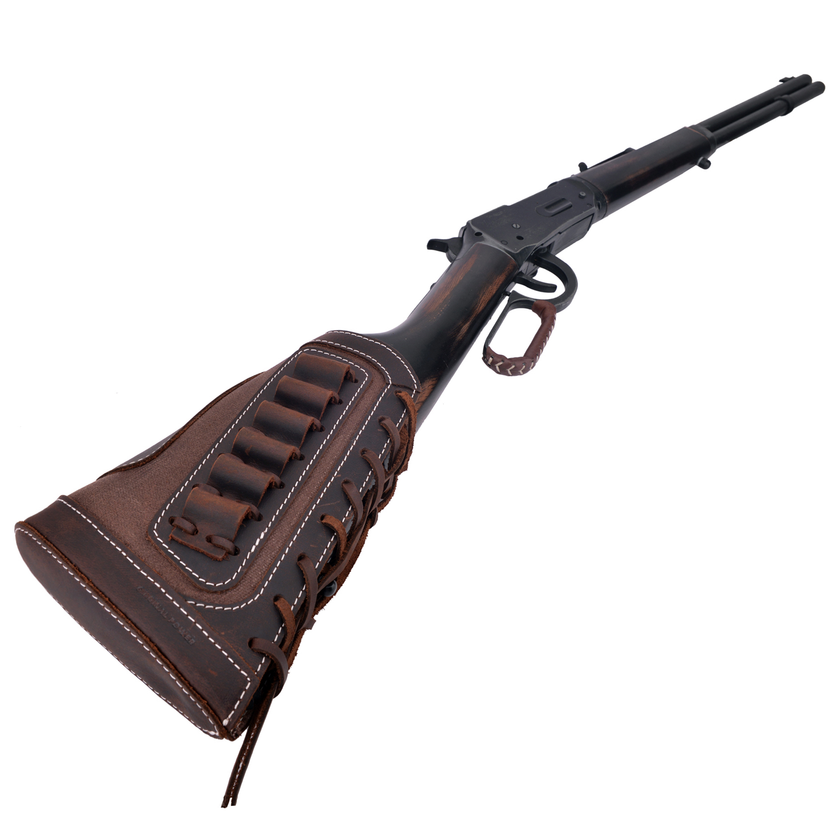 Leather Rifle Buttstock Shotgun Shell Holder Cover .357 .45-70.30-30 .308 .22MAG 12GA