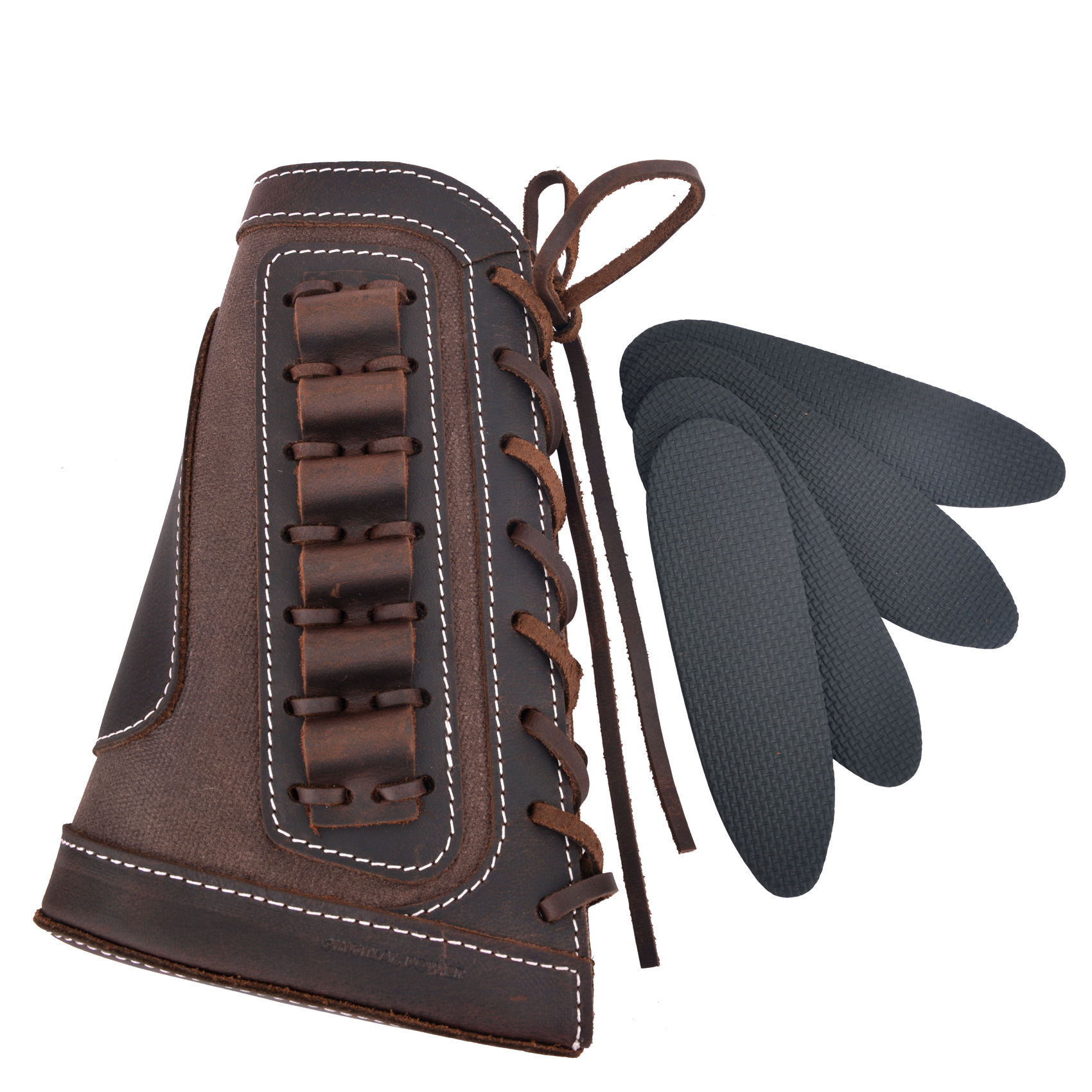 Leather Rifle Buttstock Shotgun Shell Holder Cover .357 .45-70.30-30 .308 .22MAG 12GA