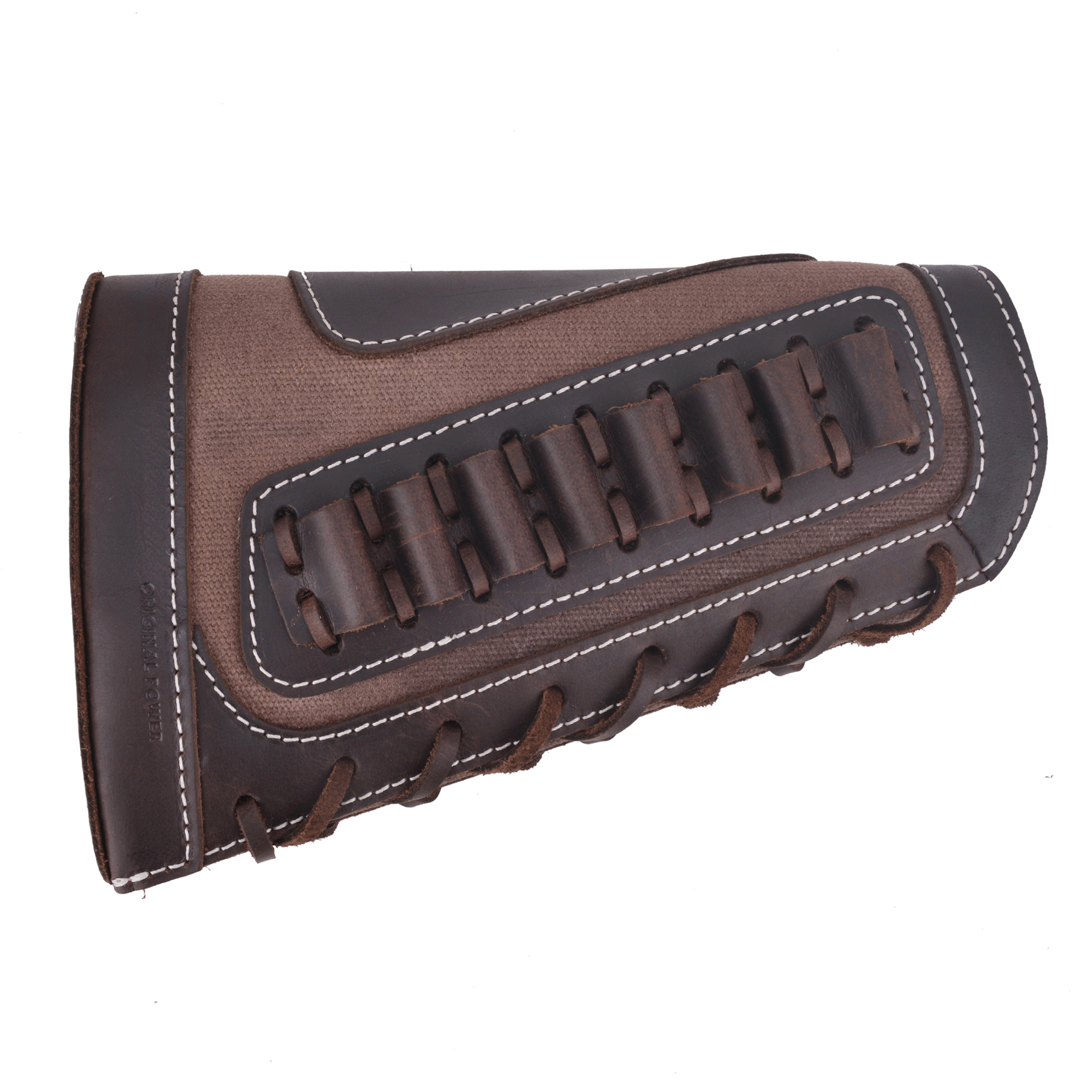 Leather Rifle Buttstock Shotgun Shell Holder Cover .357 .45-70.30-30 .308 .22MAG 12GA