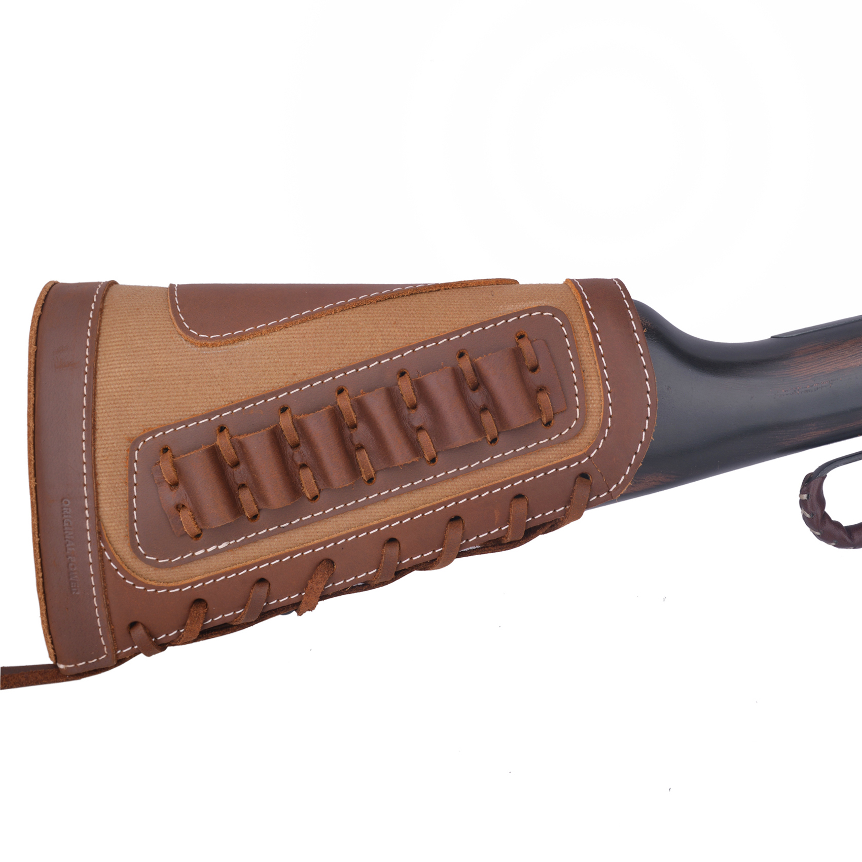 Leather Rifle Buttstock Shotgun Shell Holder Cover .357 .45-70.30-30 .308 .22MAG 12GA