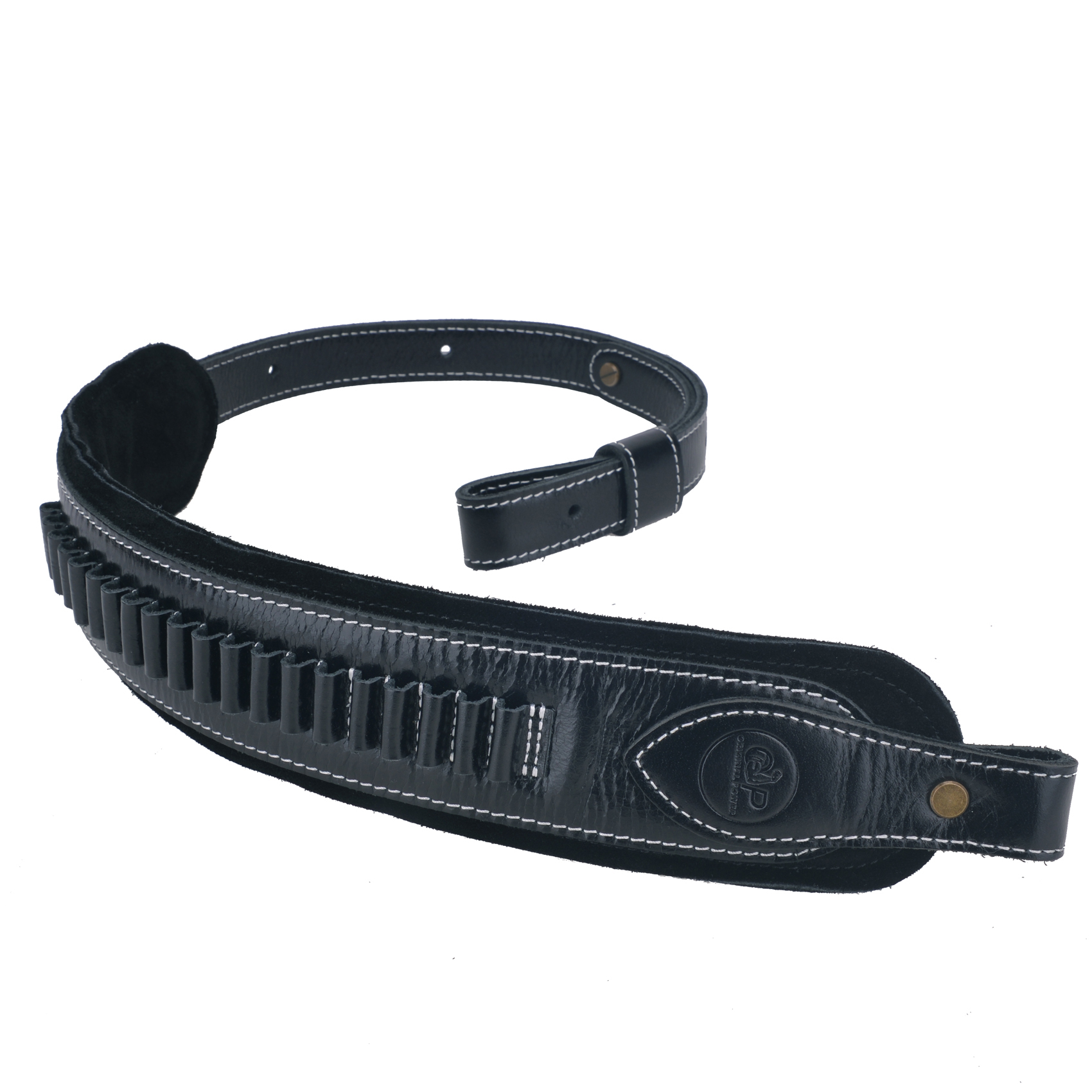 Leather Rifle Butt Stock Cheek Rest Pad Ammo Holder .22LR .17HMR .22Mag On Sale