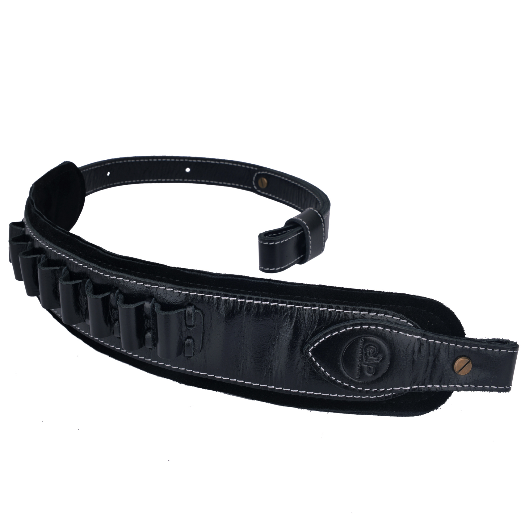 Buffalo Hide Leather Rifle Sling Shotgun Shoulder Strap 1Wide With Swivels .308 .30-30 .22LR 12GA