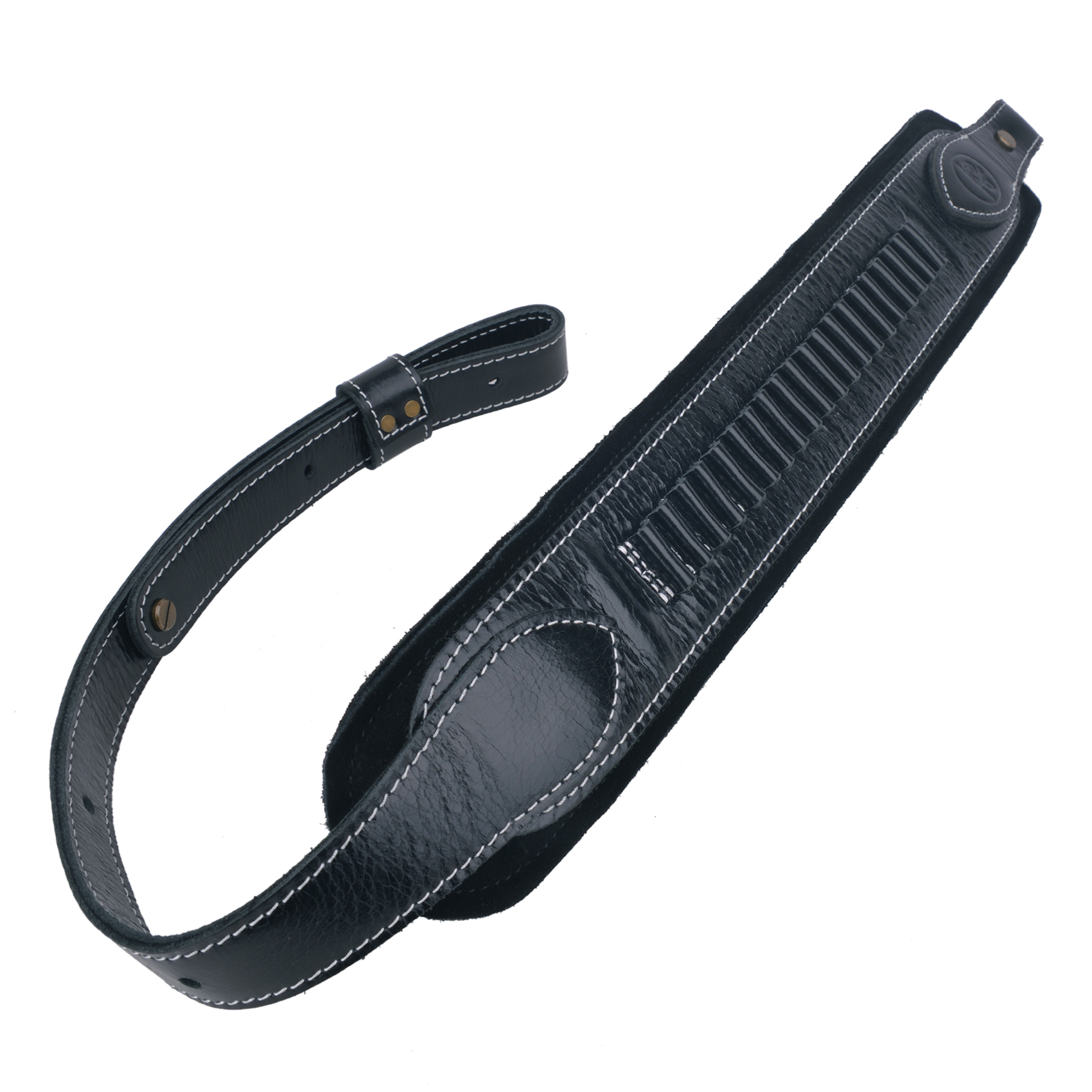 Leather Rifle Butt Stock Cheek Rest Pad Ammo Holder .22LR .17HMR .22Mag On Sale