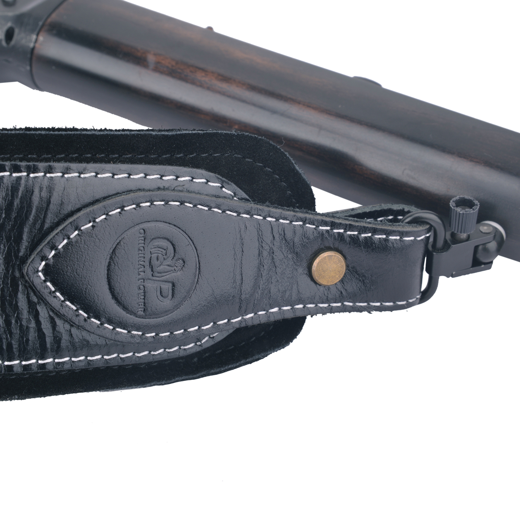 Leather Rifle Buttstock With Gun Sling Shell Holder For .22LR .22MAG .17 hmr
