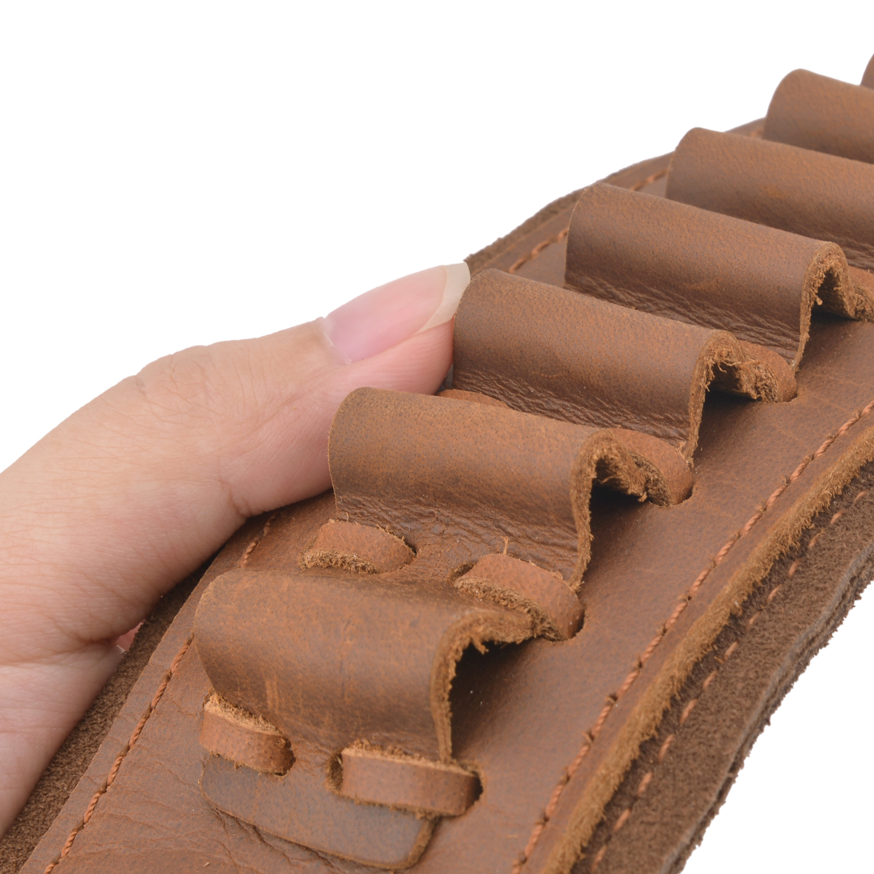 Buffalo Hide Leather Rifle Sling Shotgun Shoulder Strap 1Wide With Swivels .308 .30-30 .22LR 12GA