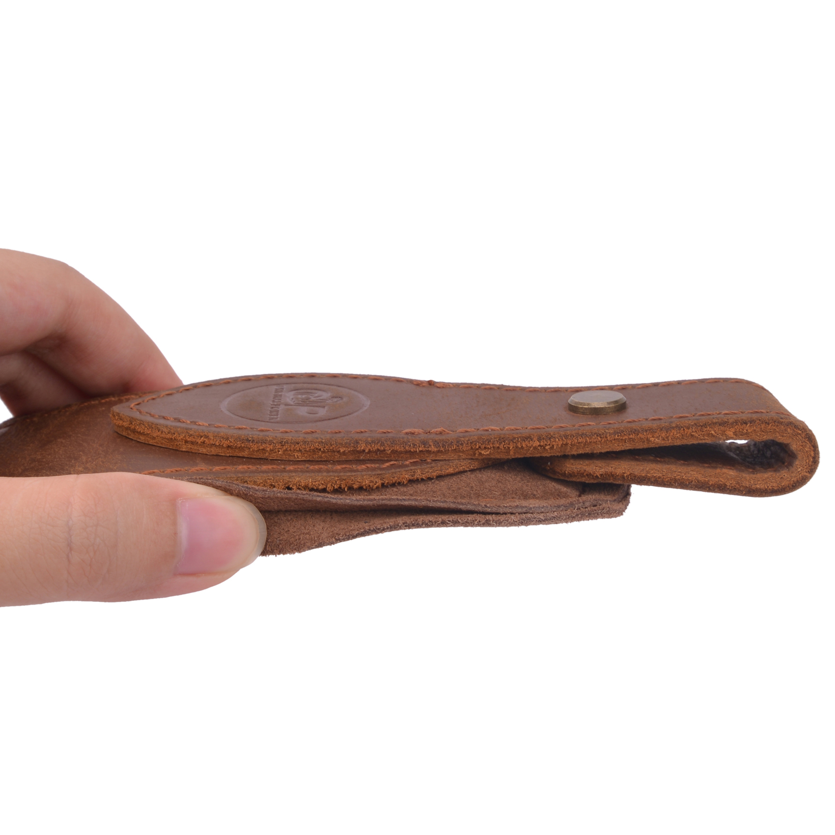 Brown Buffalo Hide Leather Rifle Sling Shotgun Shoulder Strap 1Wide With Swivels .308 45-70 30-06 22-250 410GA