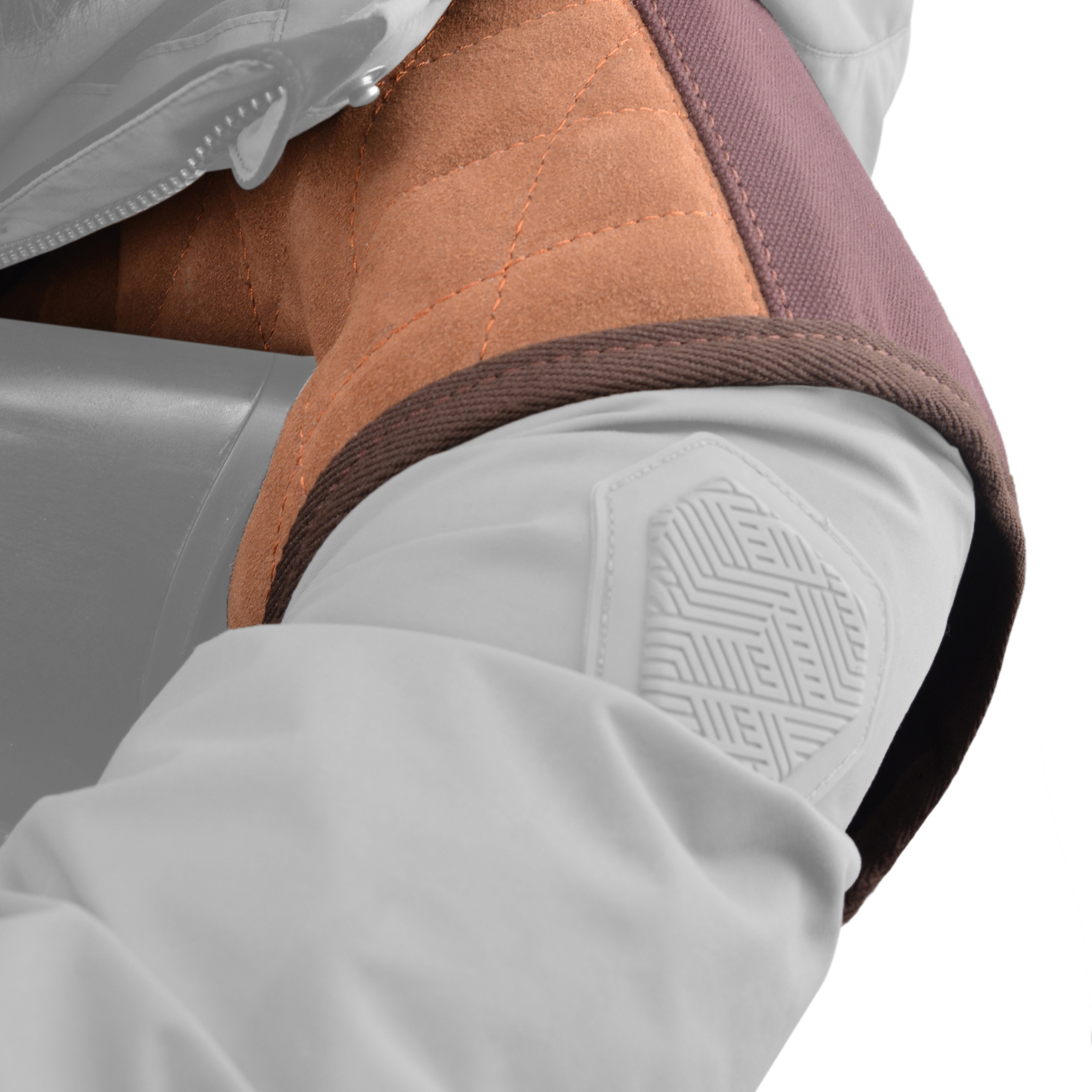 Leather Canvas Recoil Shoulder Pad Shooting Protector Vest Right / Left Handed