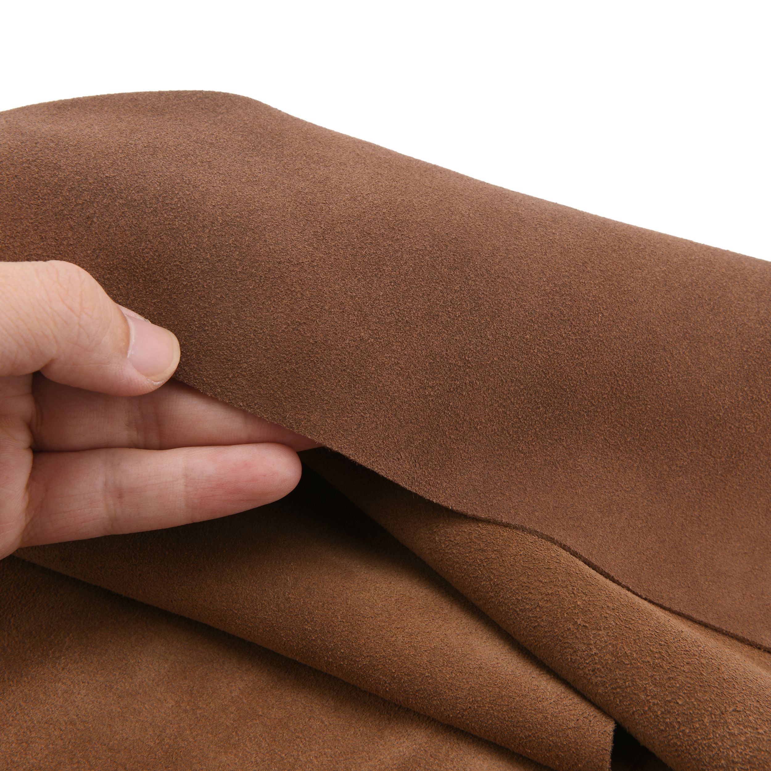 Leather Suede Sheet Skins Pieces 1.5-1.8mm Thick Soft Tooling Leather Square